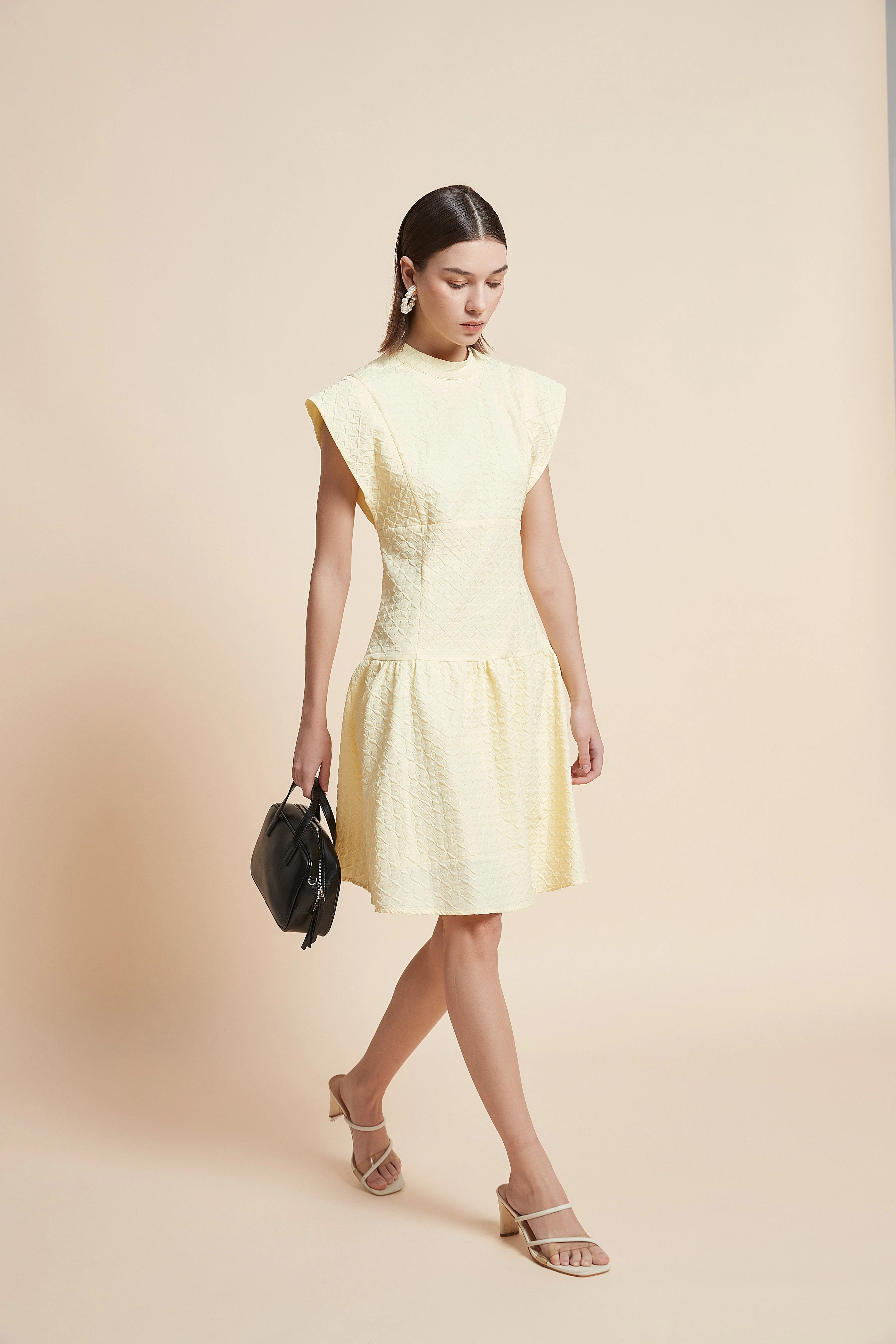 Print Knee-Length Sleeveless Dress - Image 6