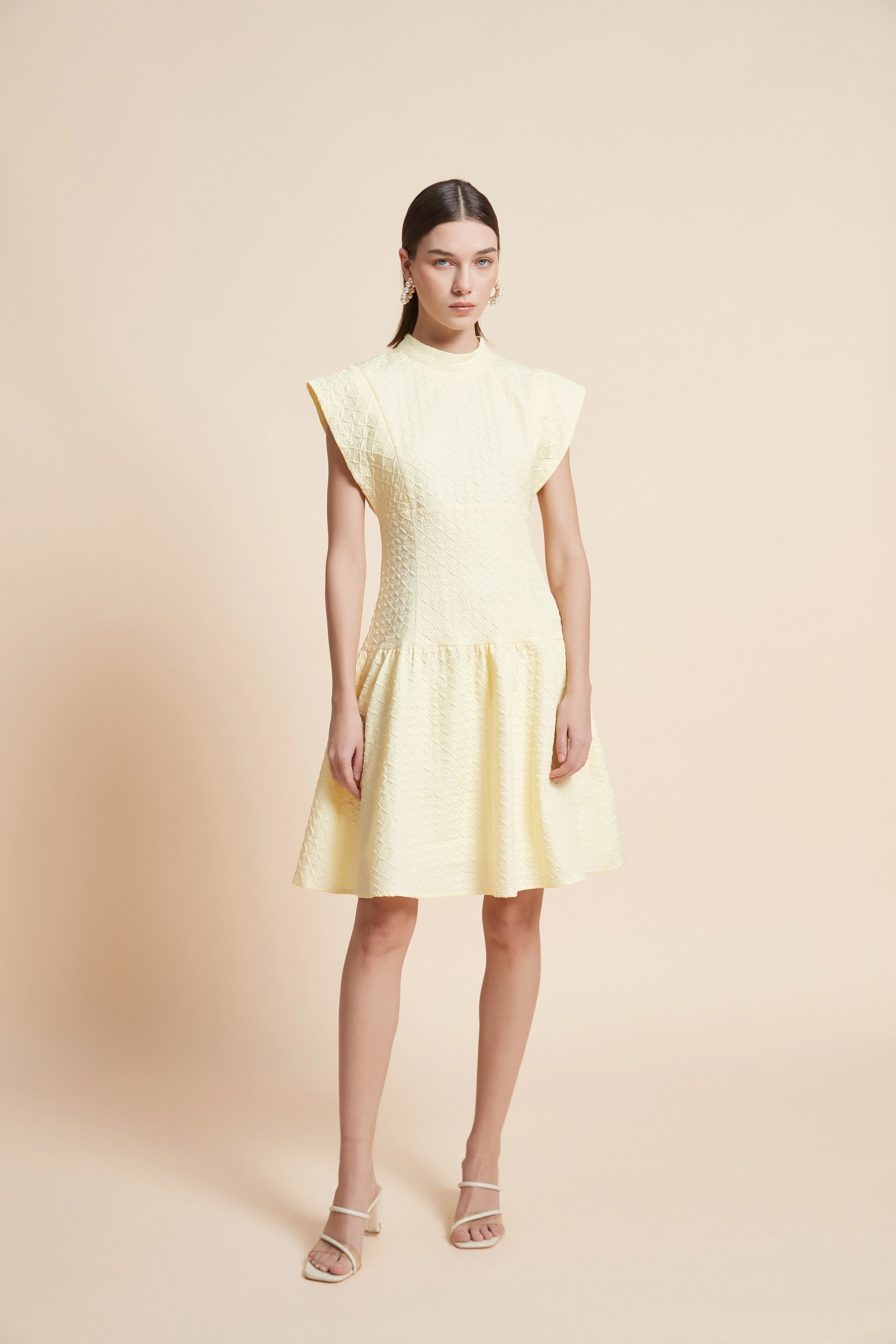 Print Knee-Length Sleeveless Dress - Image 7