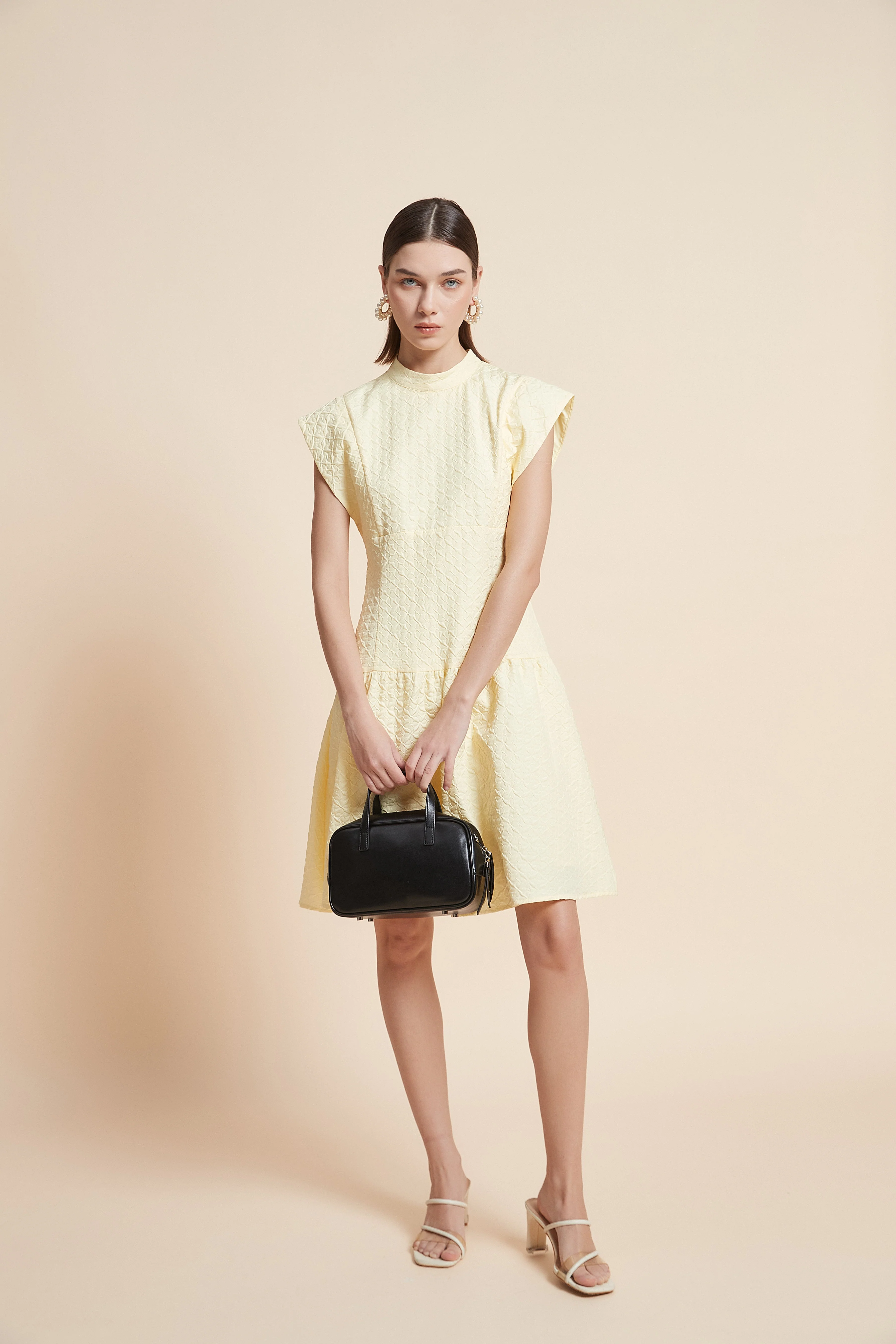 Print Knee-Length Sleeveless Dress - Image 8