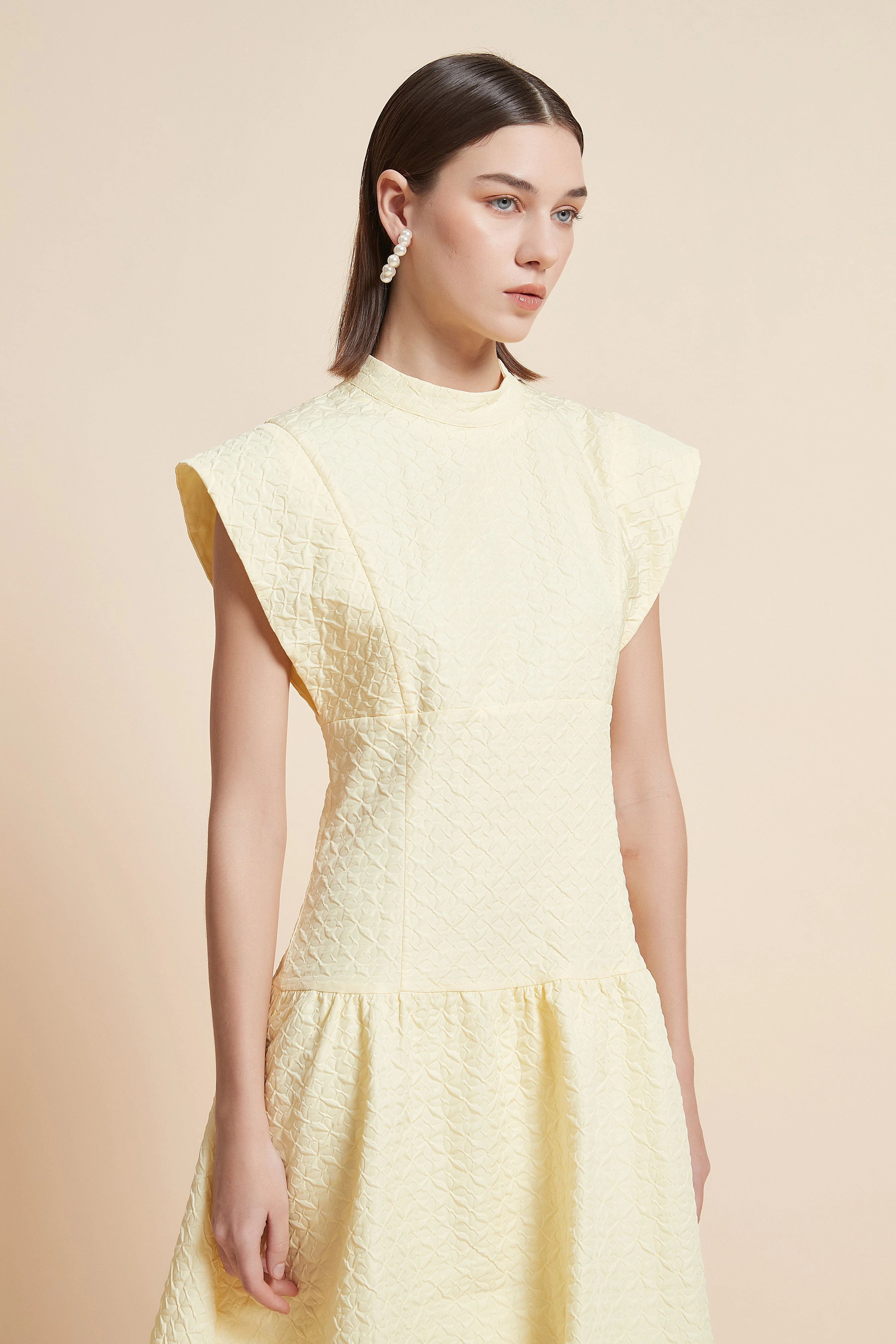 Print Knee-Length Sleeveless Dress - Image 9