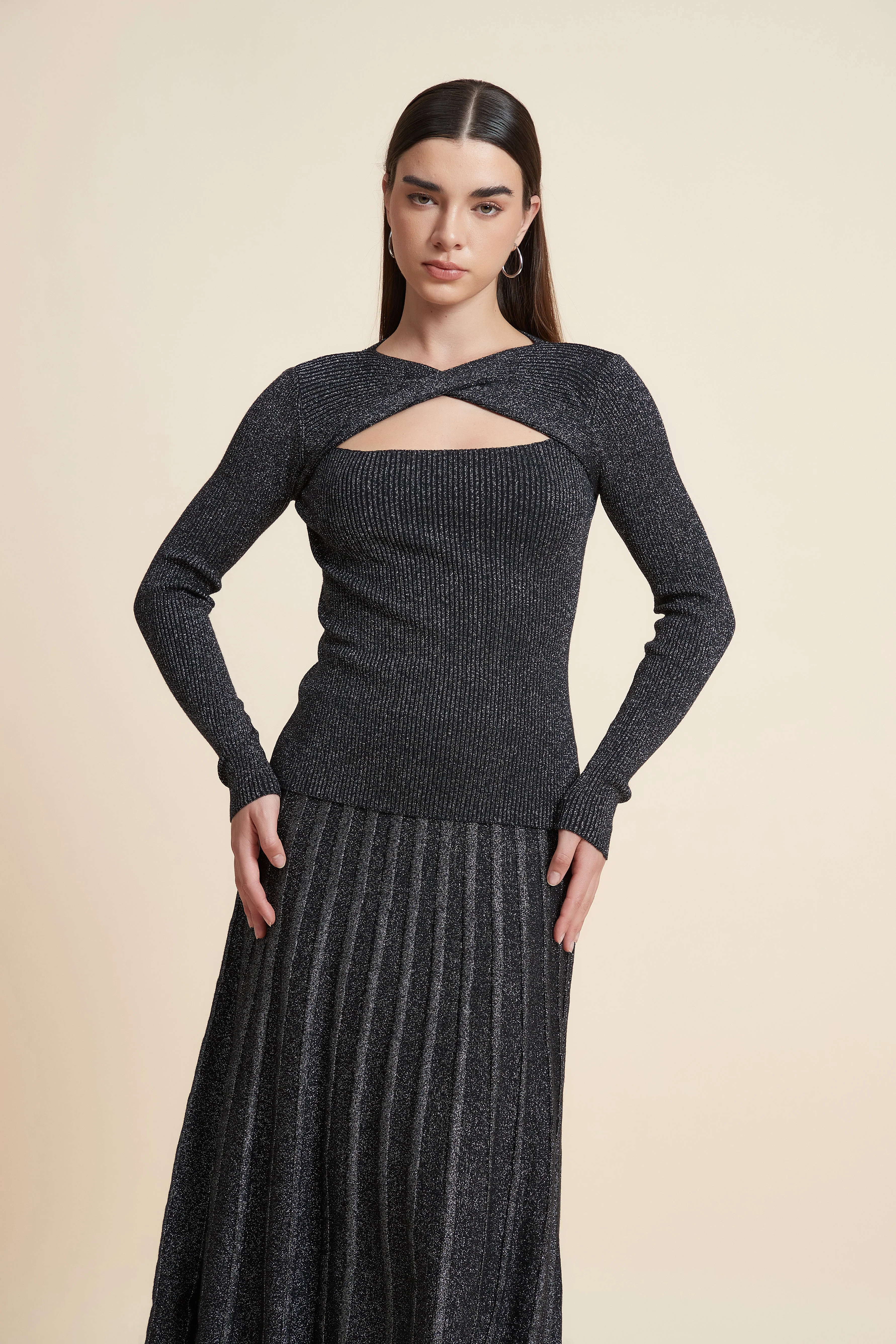Polka Dot Long Sleeve Top
