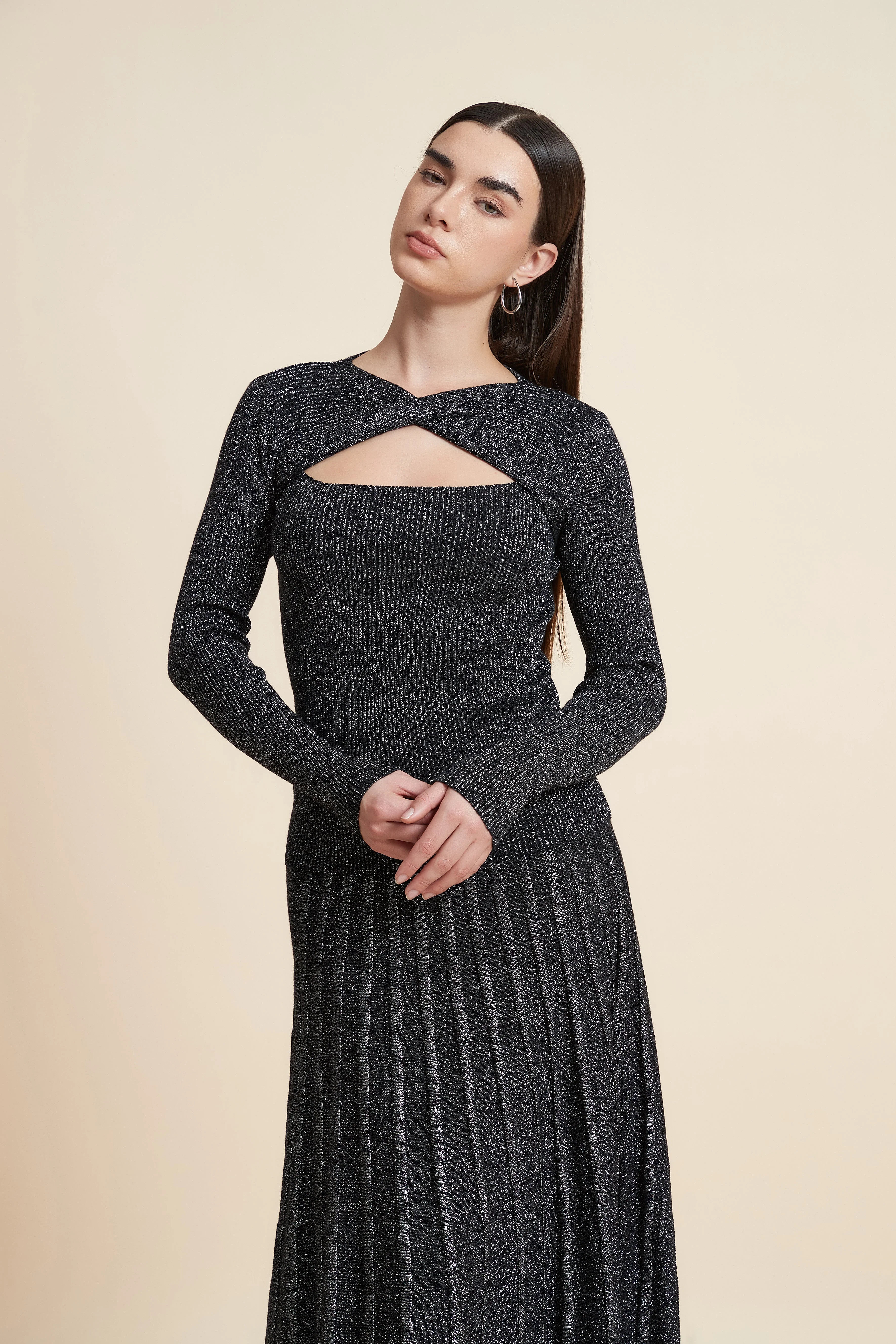 Polka Dot Long Sleeve Top - Image 3
