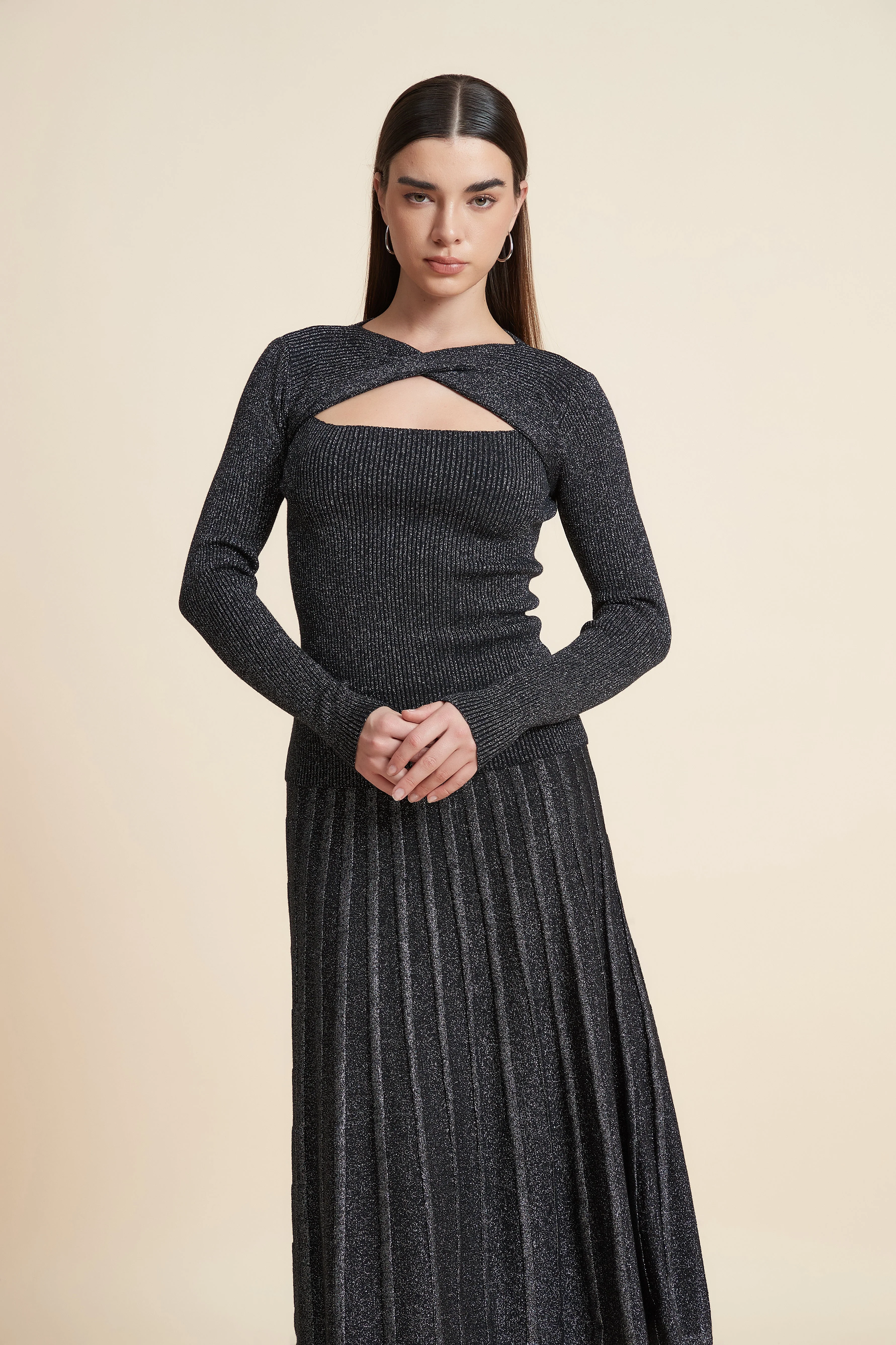 Polka Dot Long Sleeve Top - Image 6