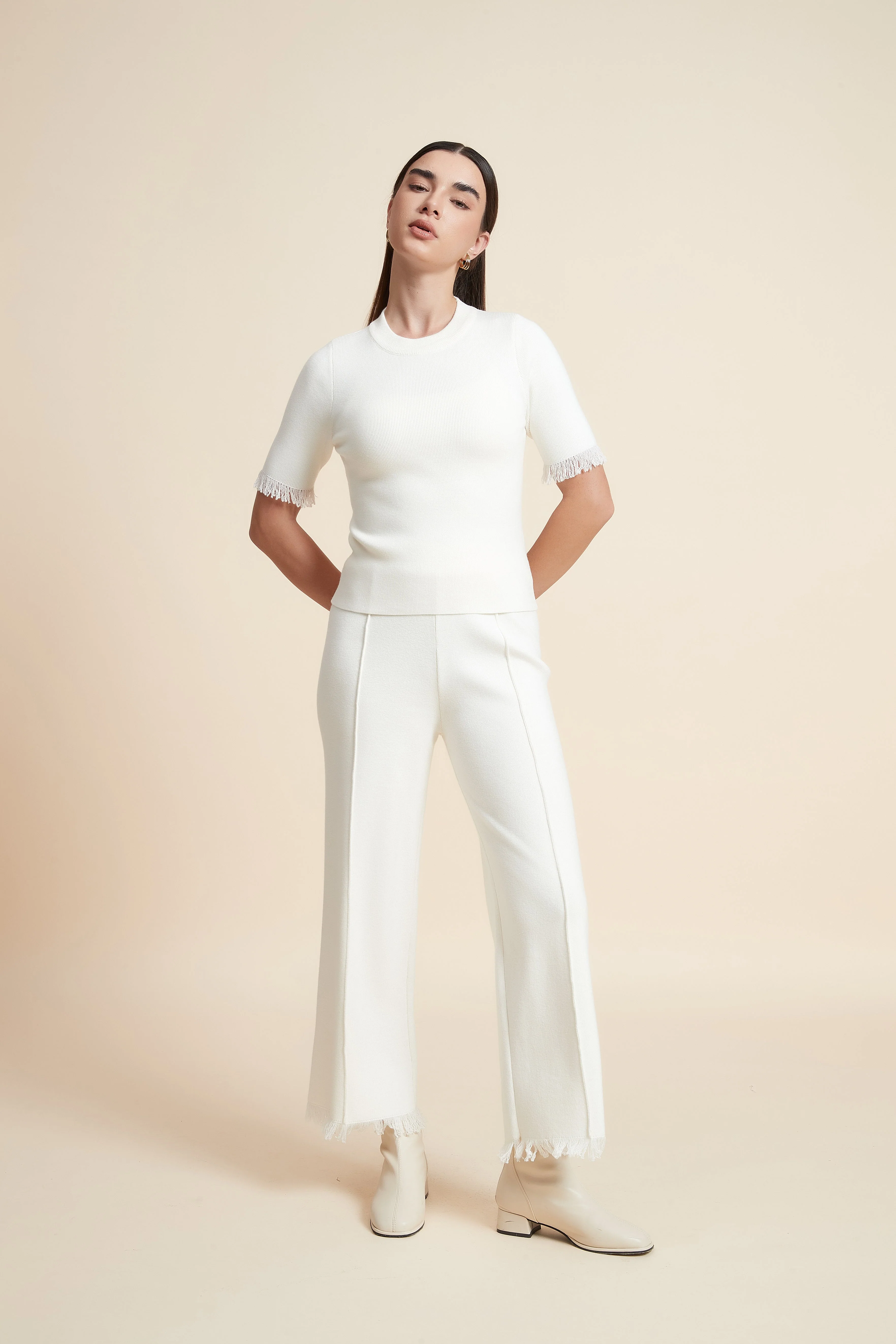 Plain Short Sleeve Top - Image 3