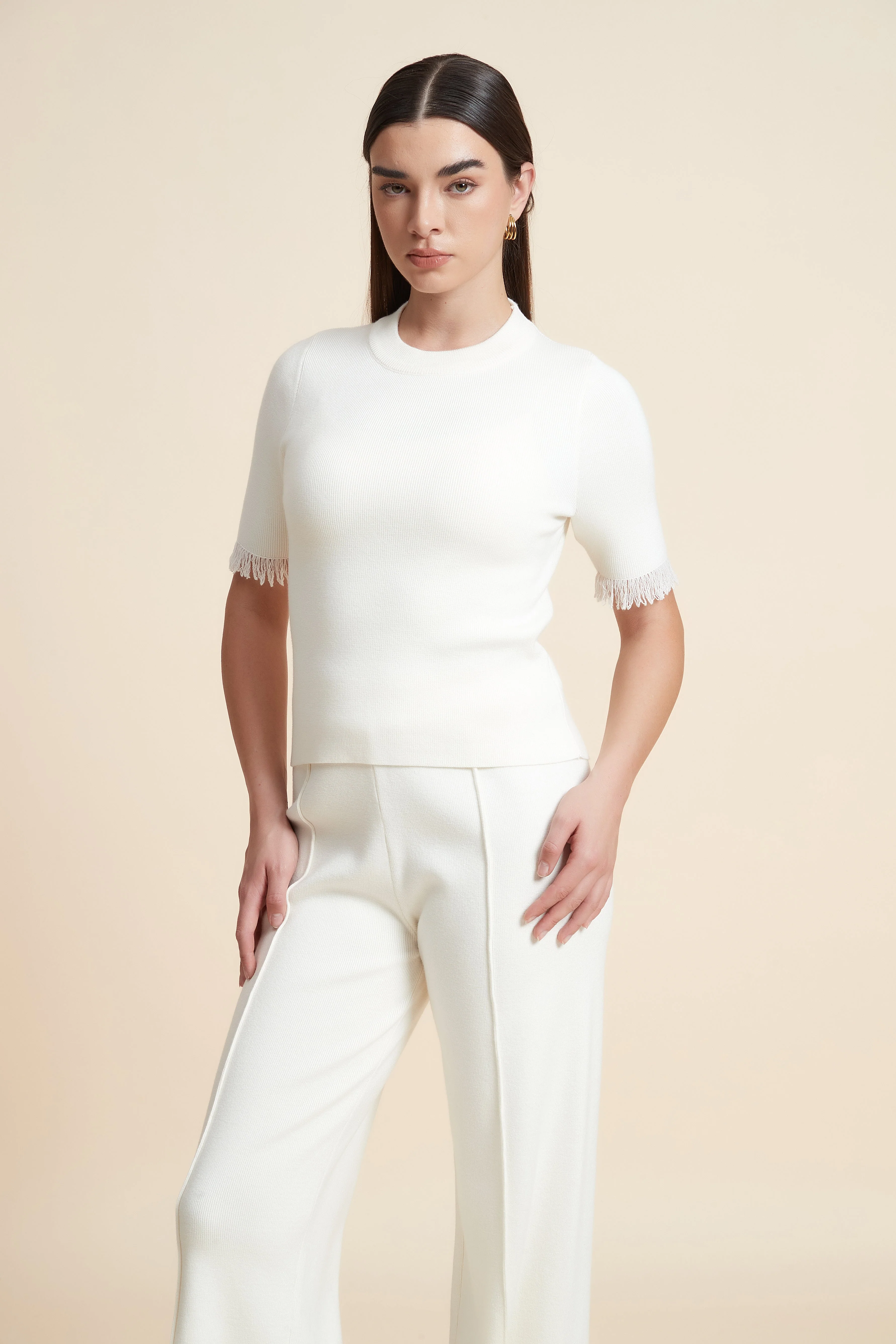 Plain Short Sleeve Top - Image 8