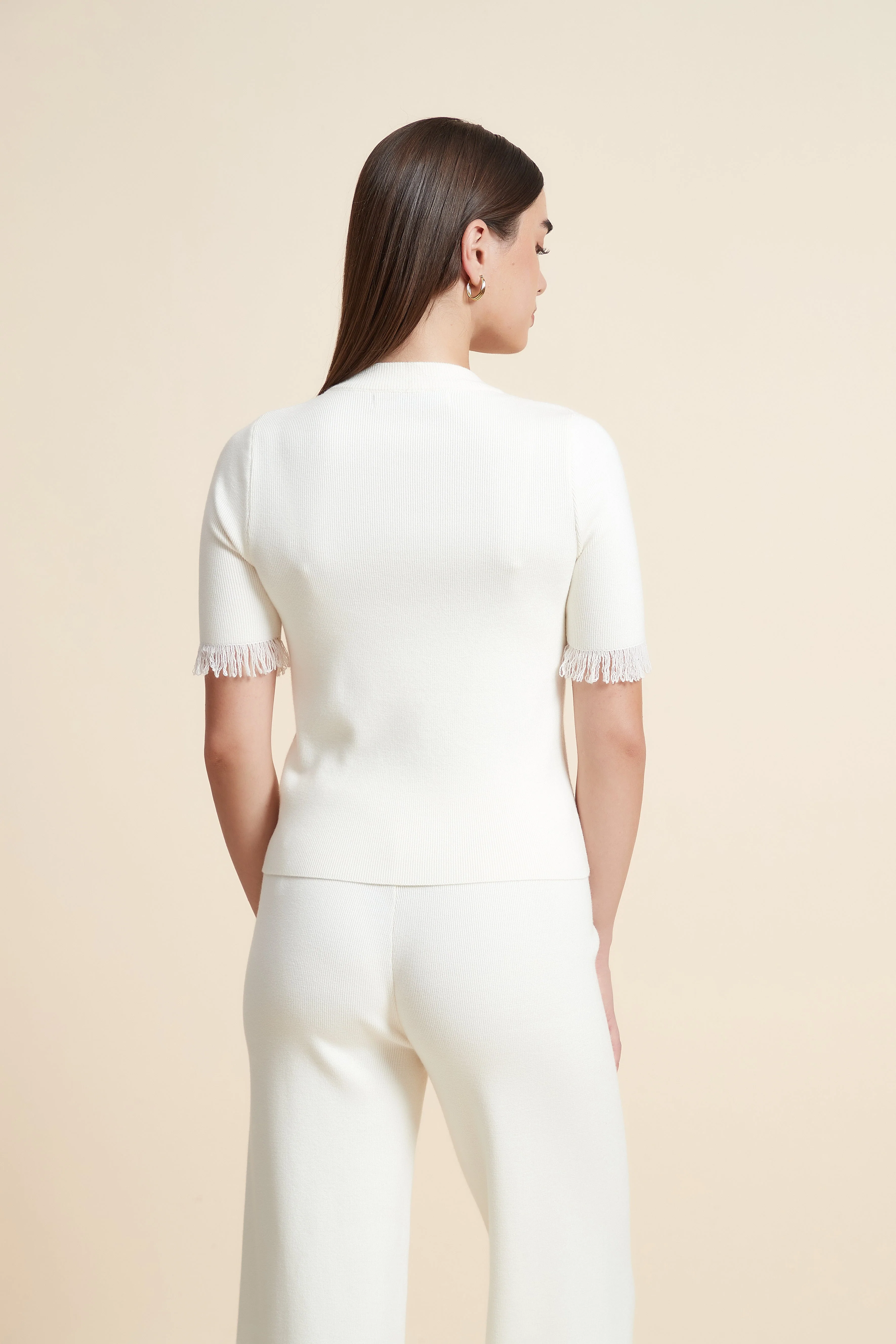 Plain Short Sleeve Top - Image 9