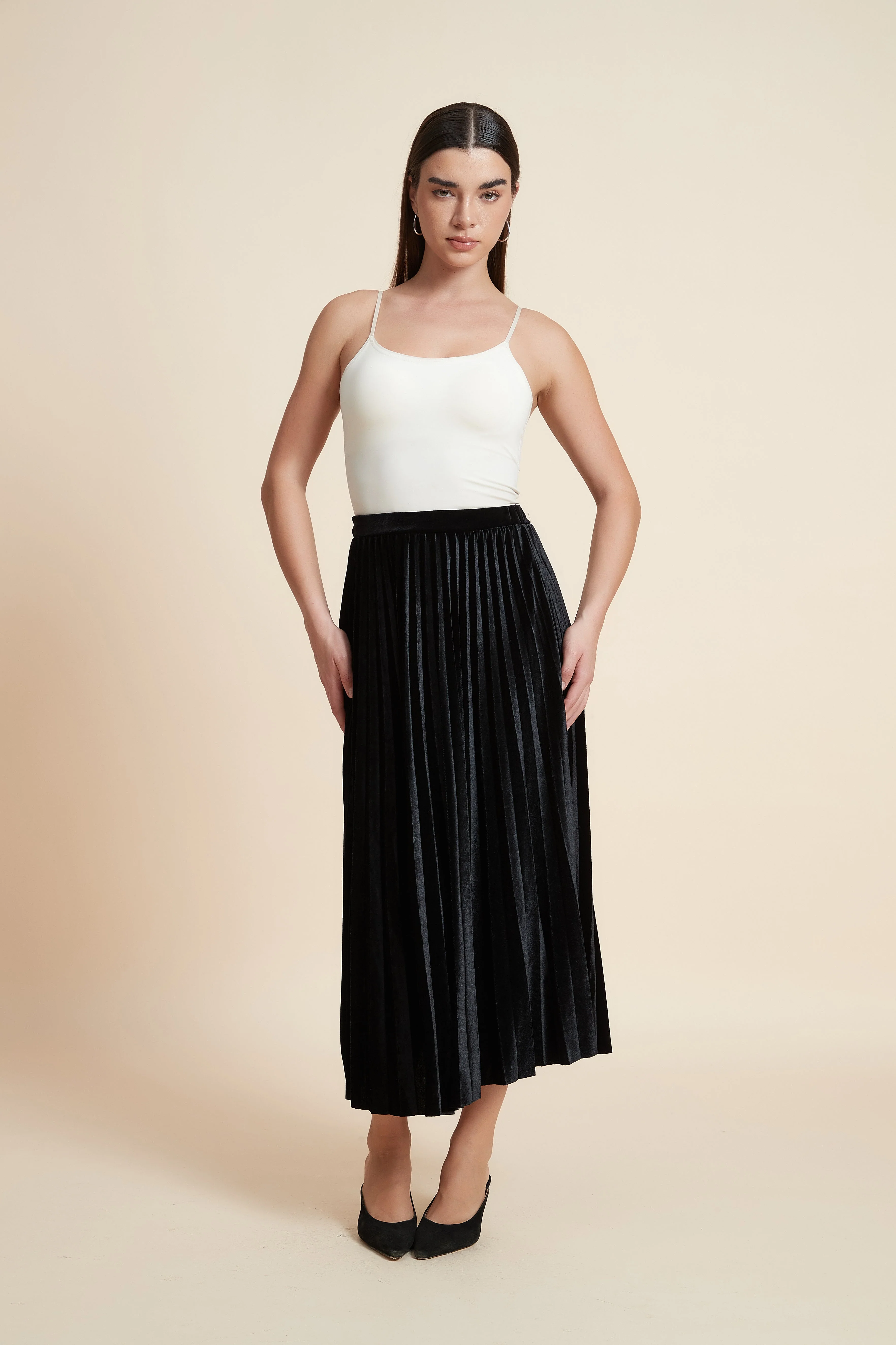 Pleated Midi Skirt - Image 5