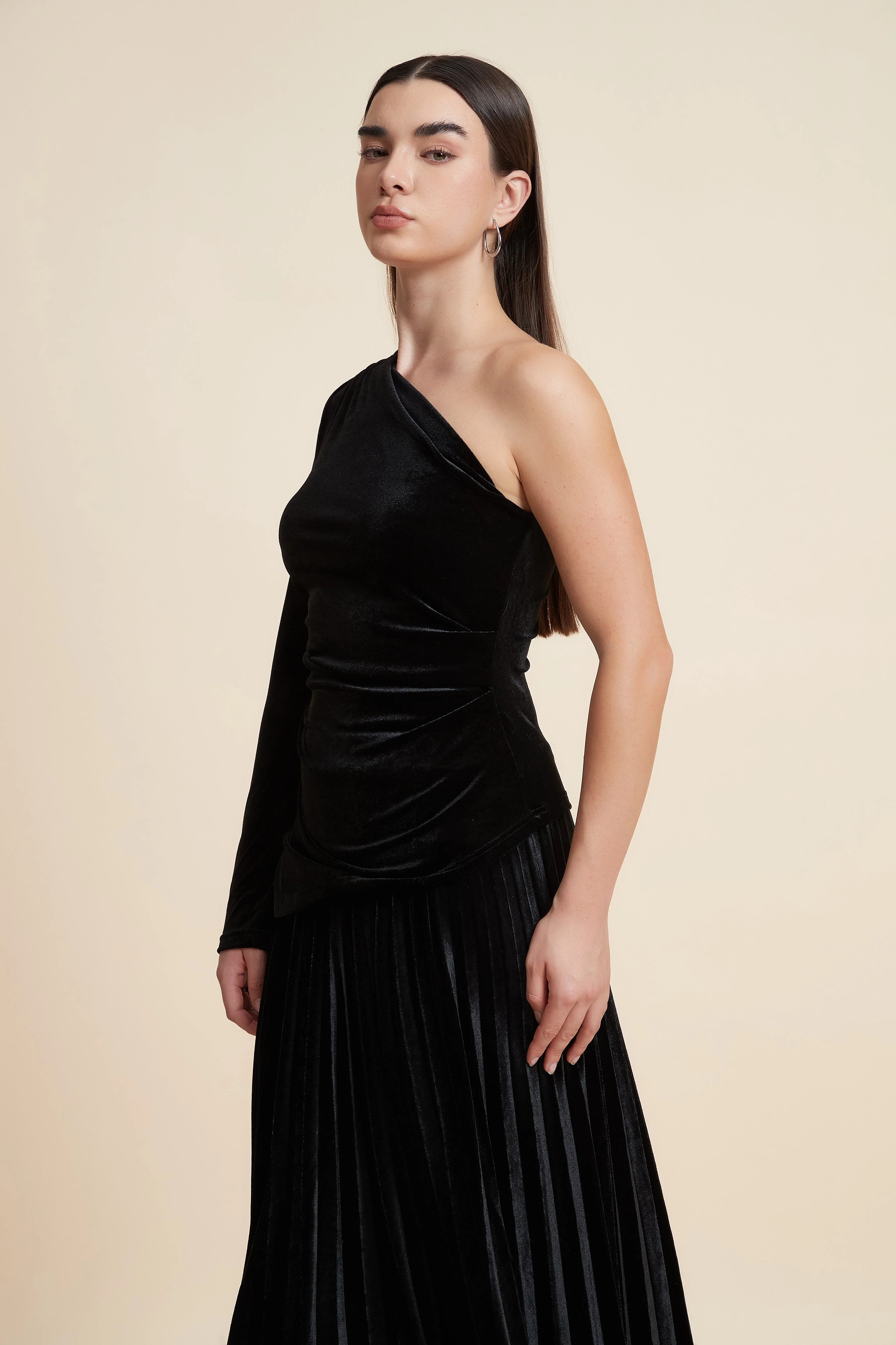 Solid Waist-Length One-Piece Top - Image 5