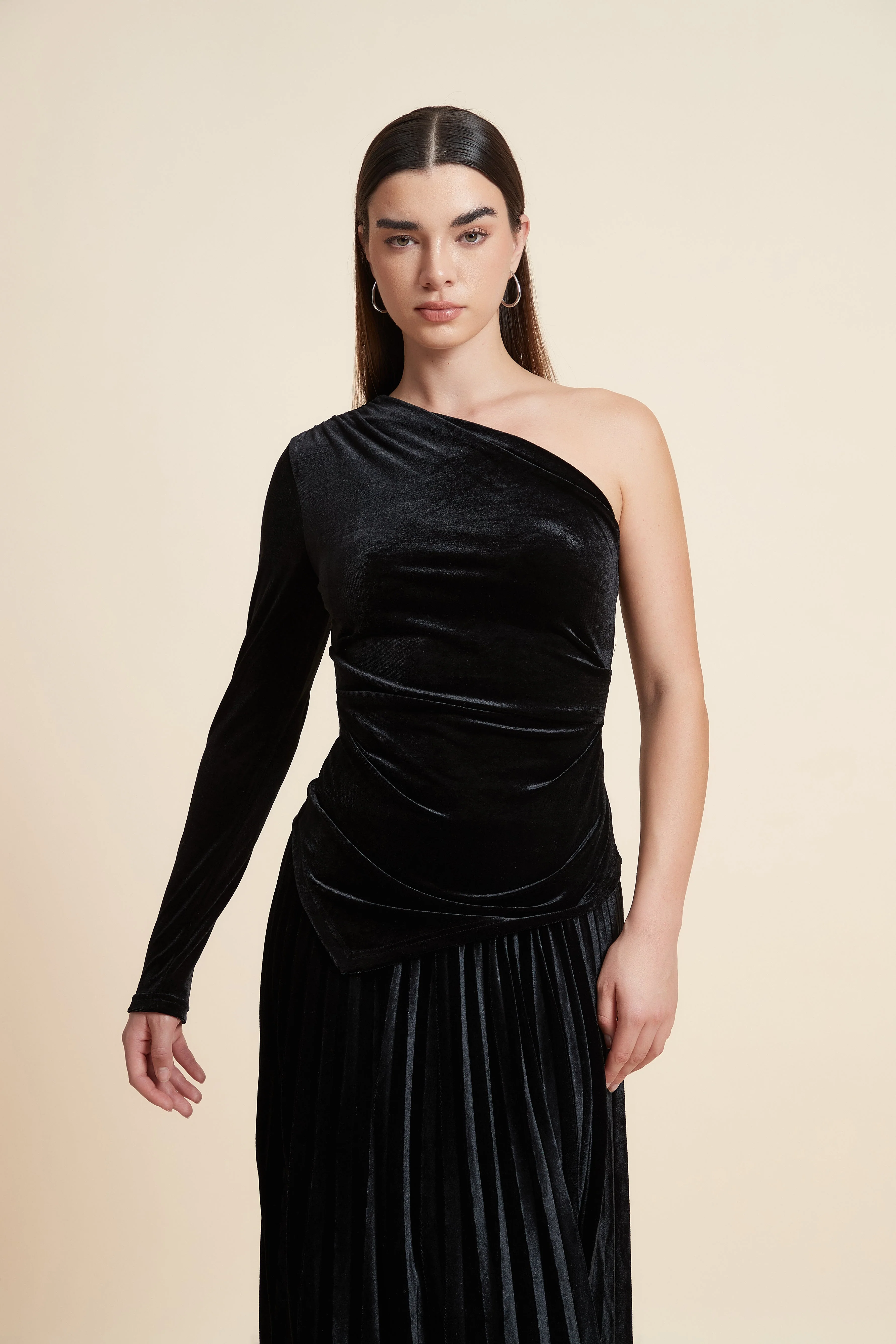 Solid Waist-Length One-Piece Top - Image 6