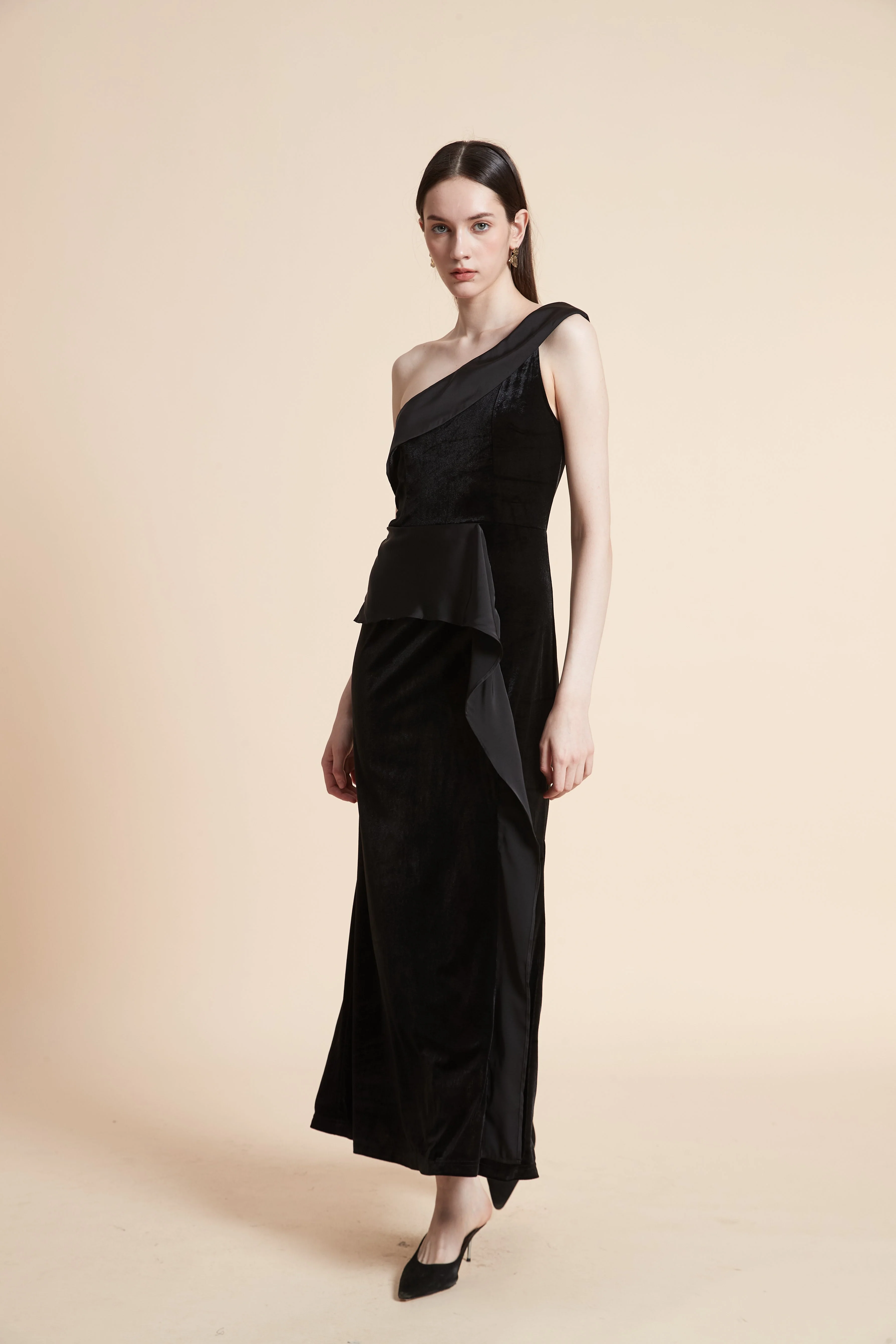 Solid Sleeveless Maxi Dress