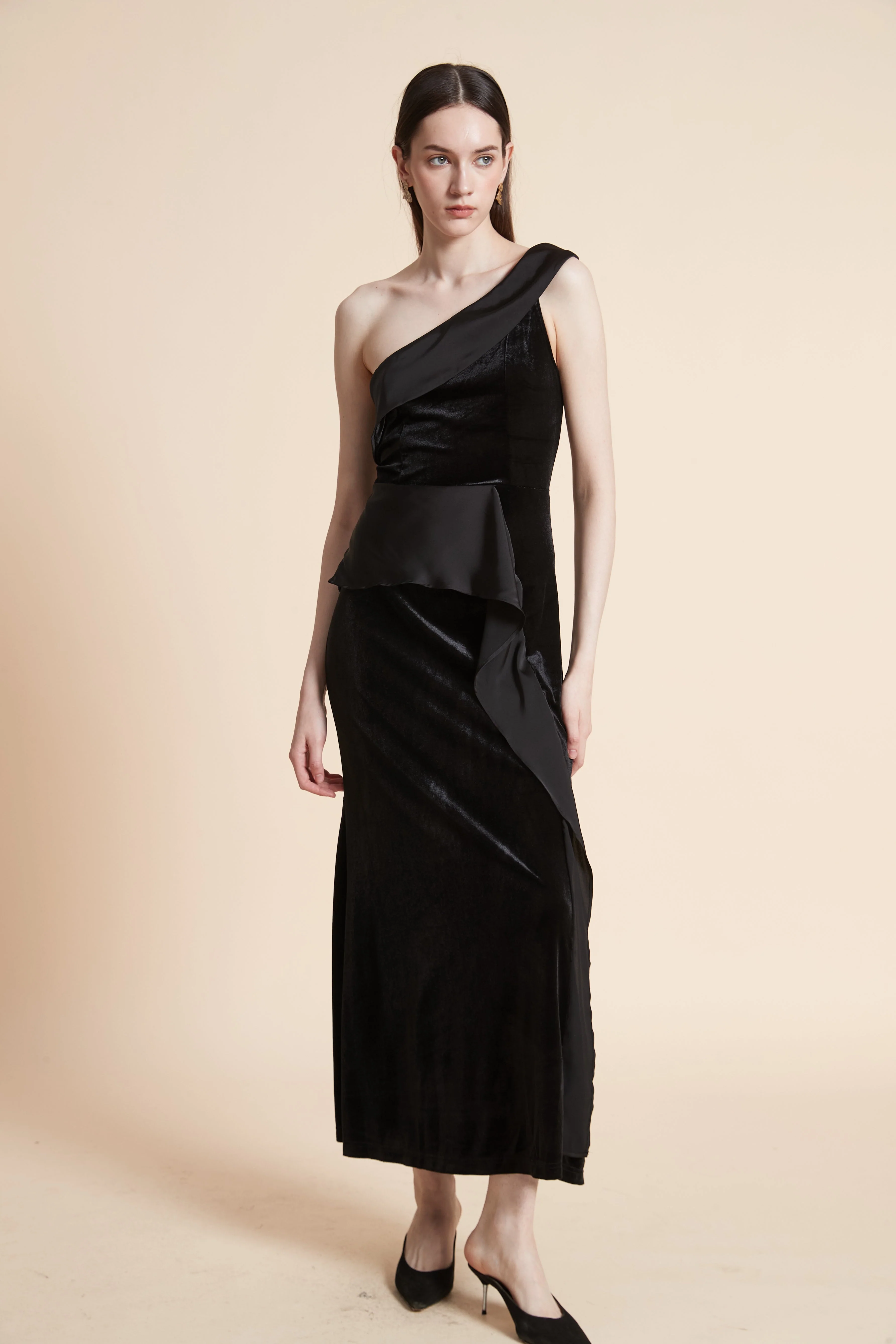 Solid Sleeveless Maxi Dress - Image 4