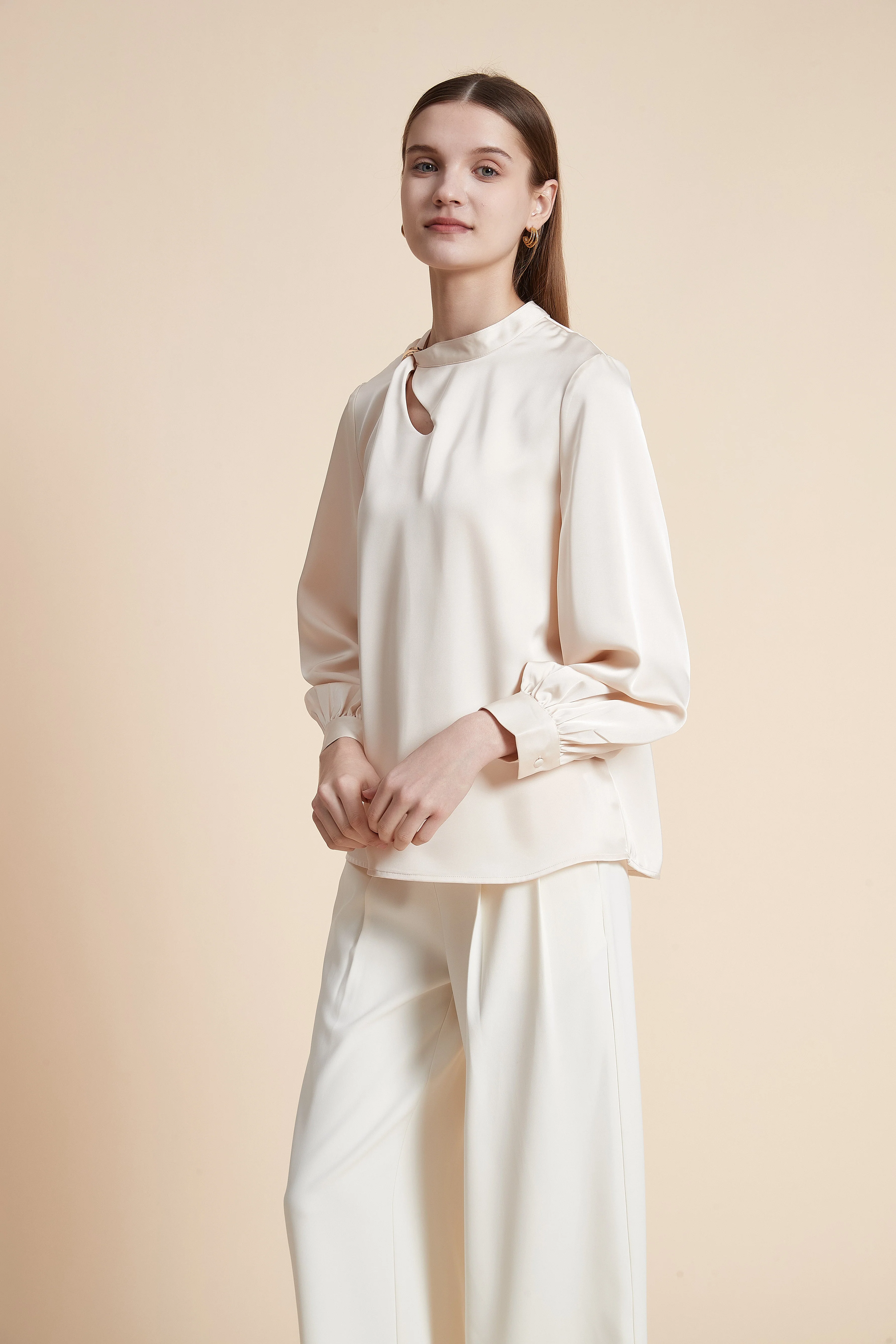 Long Sleeve Solid Top - Image 2