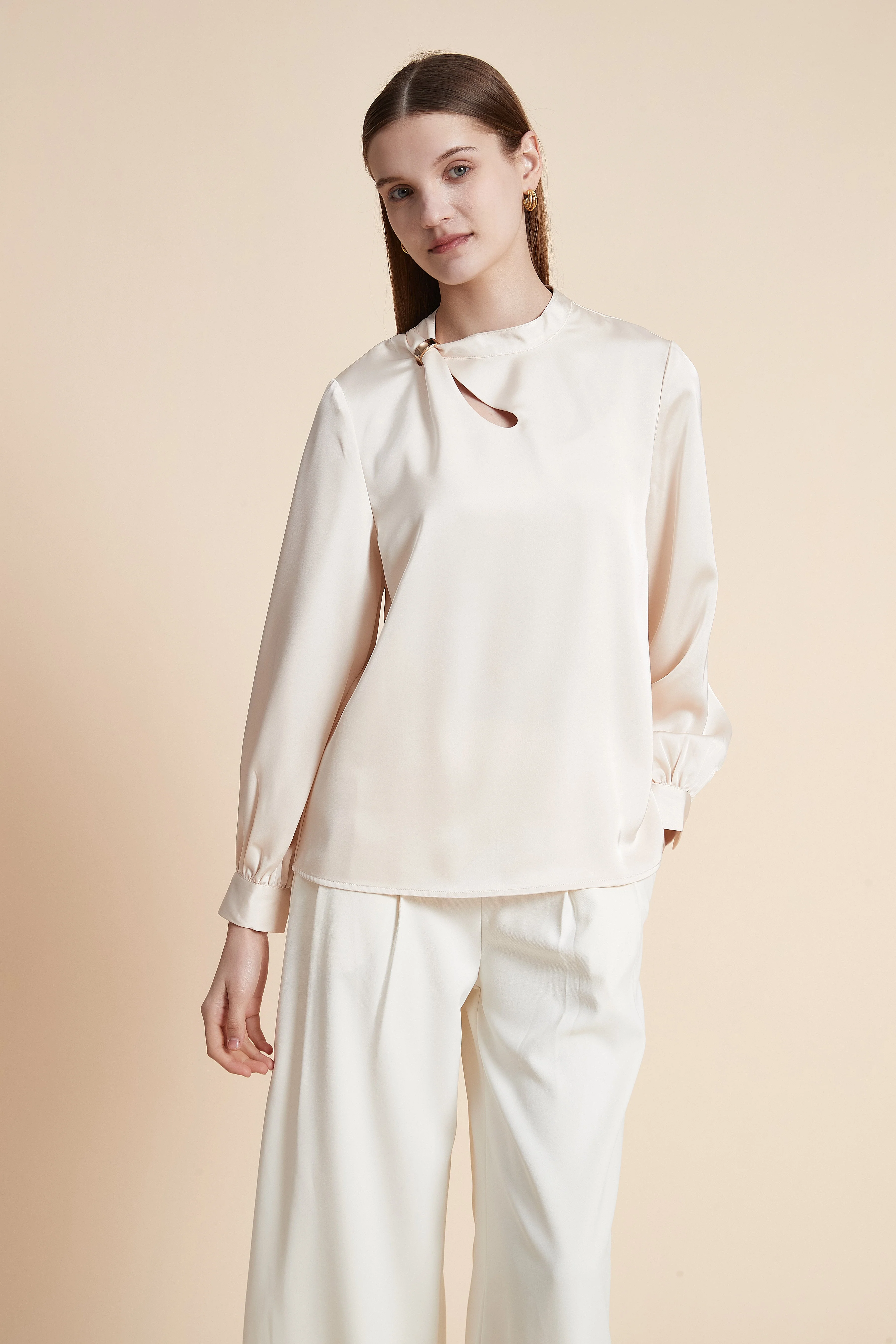 Long Sleeve Solid Top - Image 5