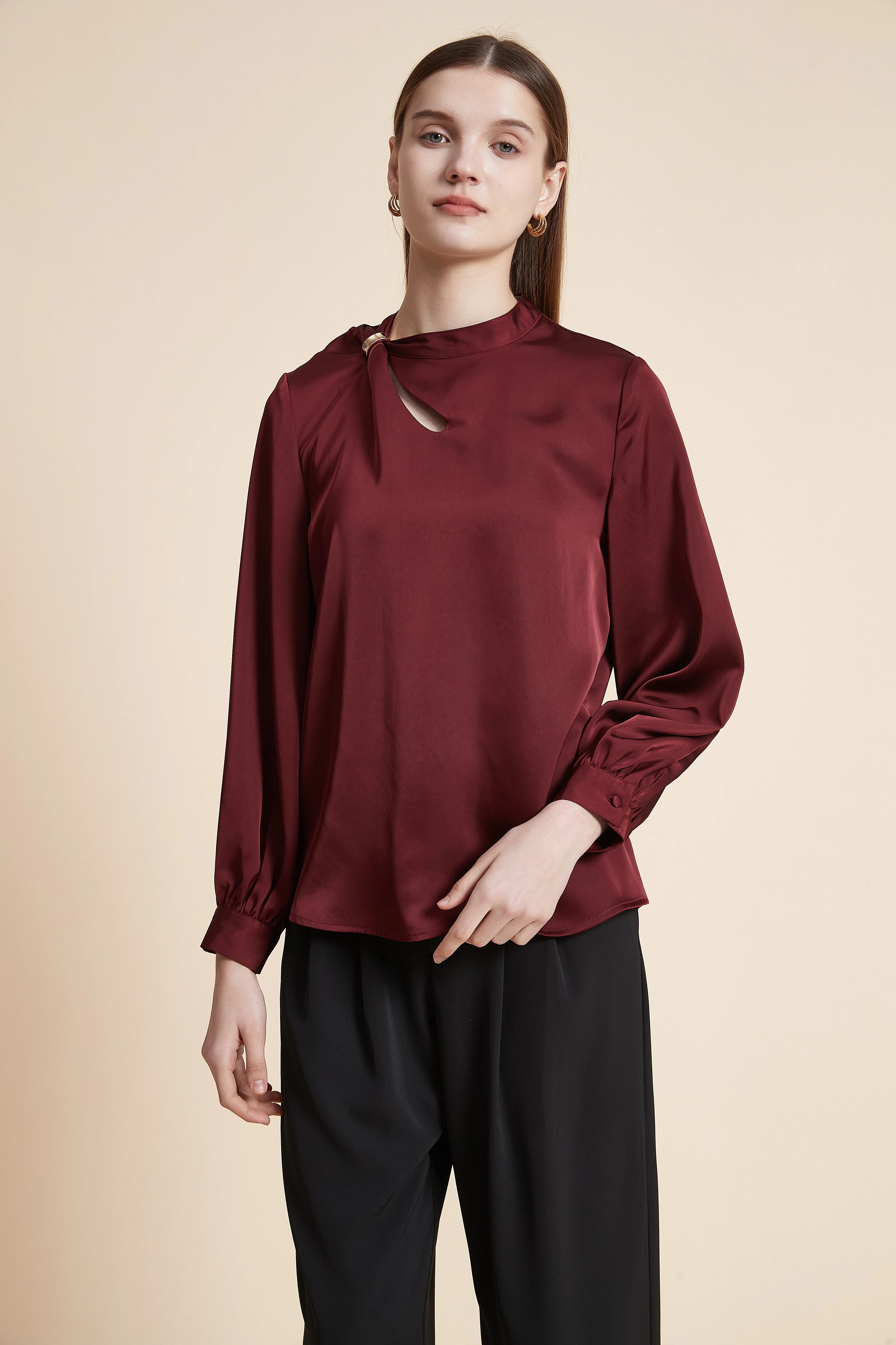 Long Sleeve Solid Top - Image 6