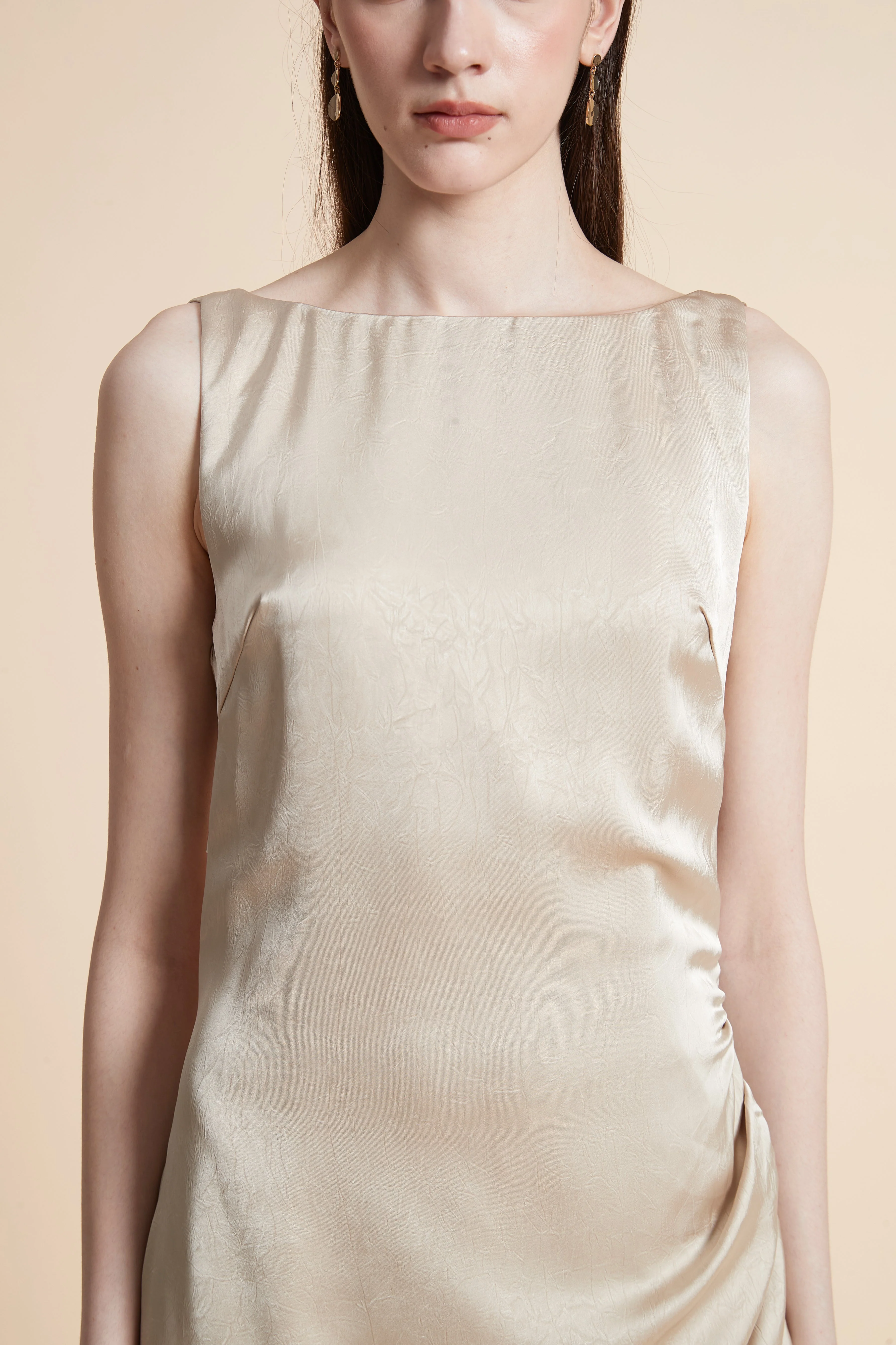 Sleeveless Plain Maxi Dress - Image 12