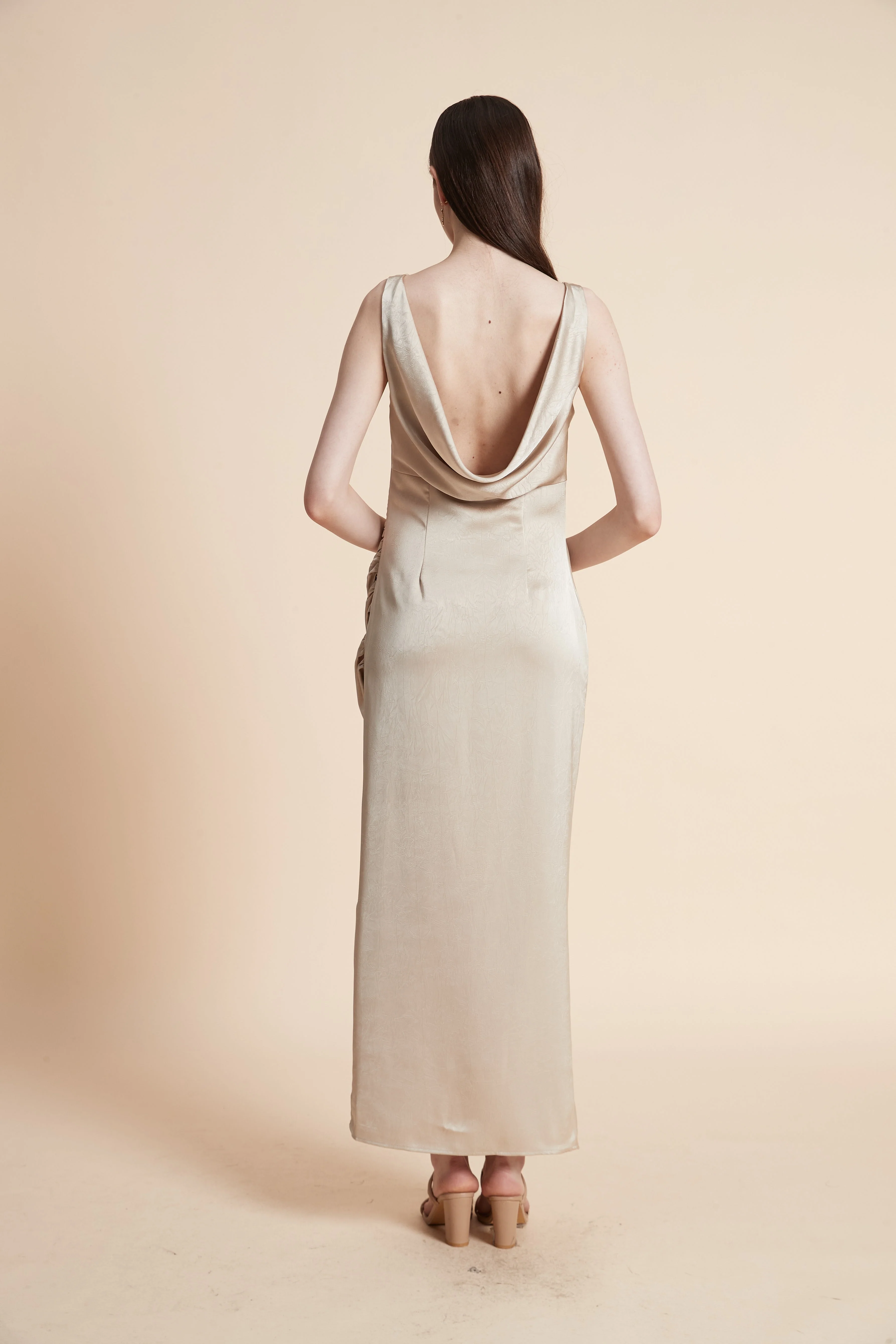 Sleeveless Plain Maxi Dress - Image 13