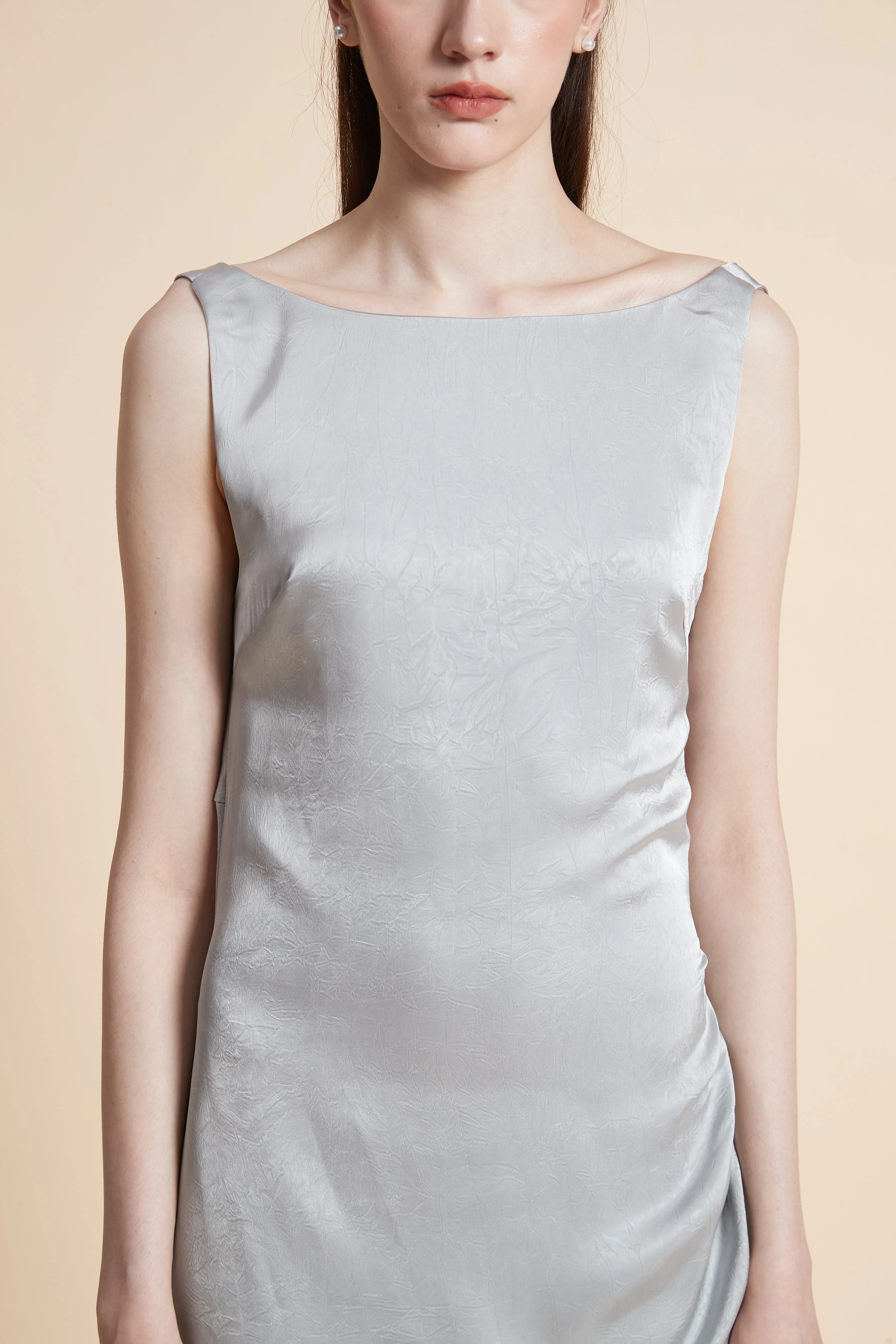 Sleeveless Plain Maxi Dress - Image 4
