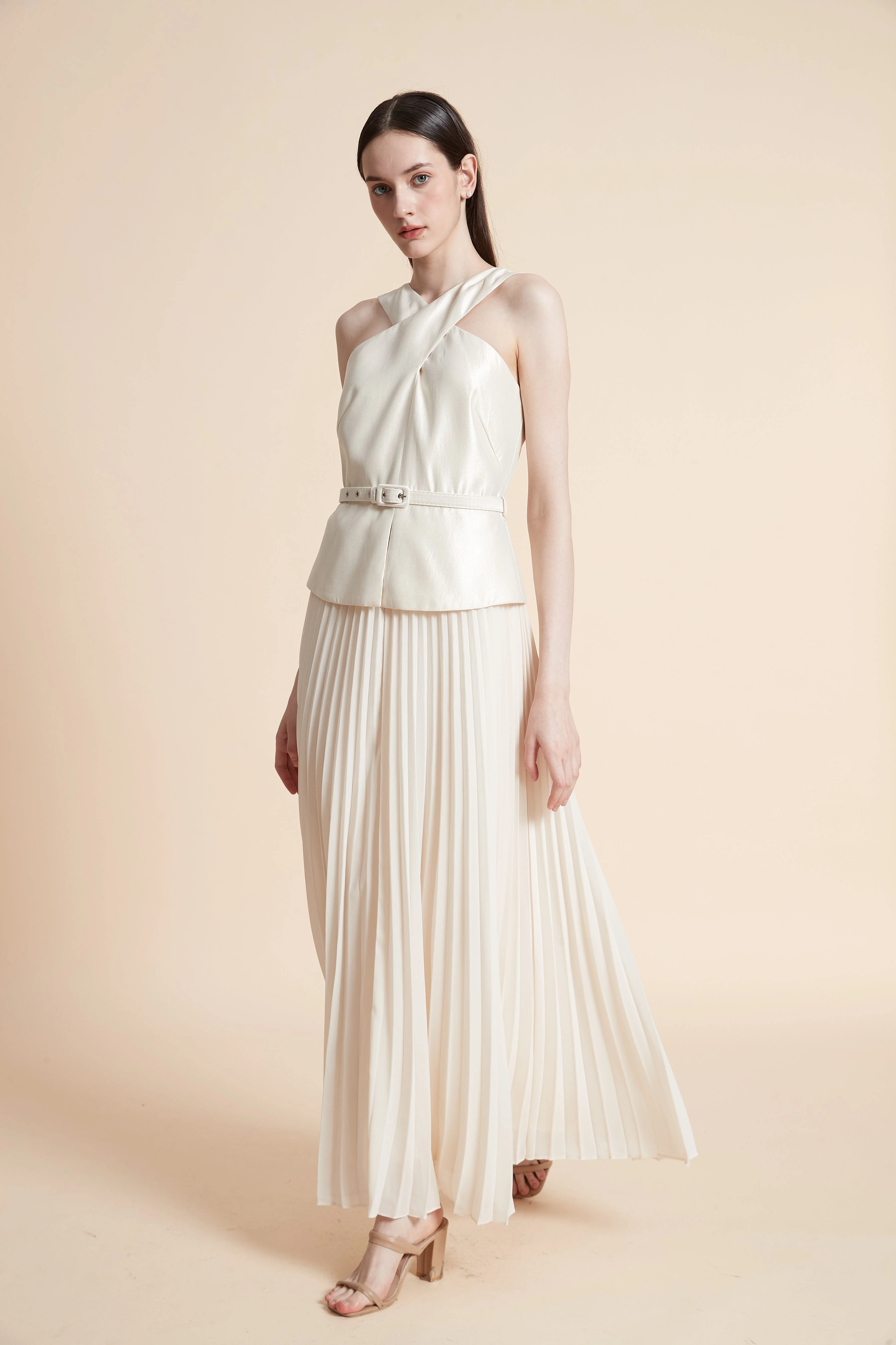 Pleated Maxi Dress - Image 2