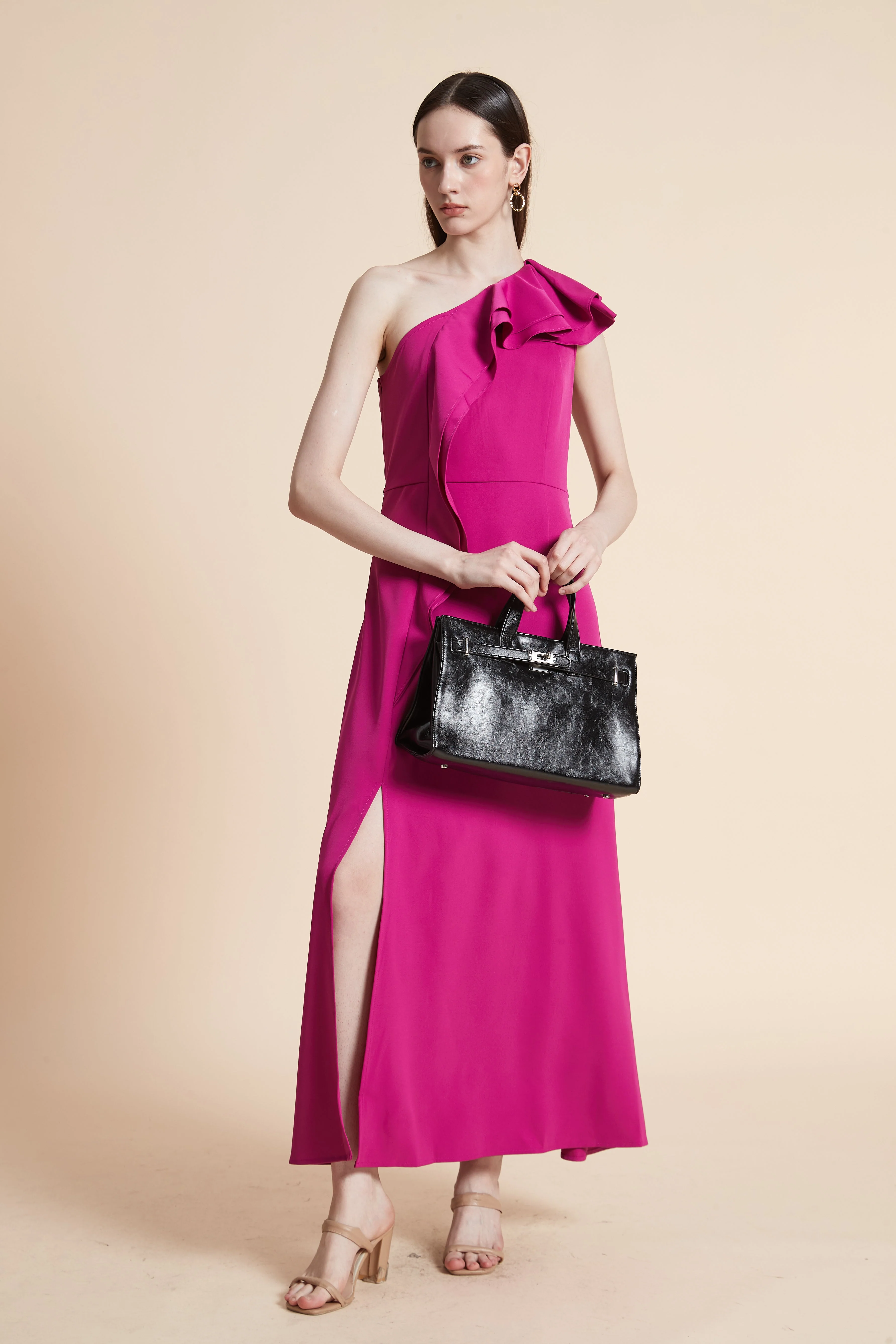 Off-Shoulder Ruffled Maxi Dress