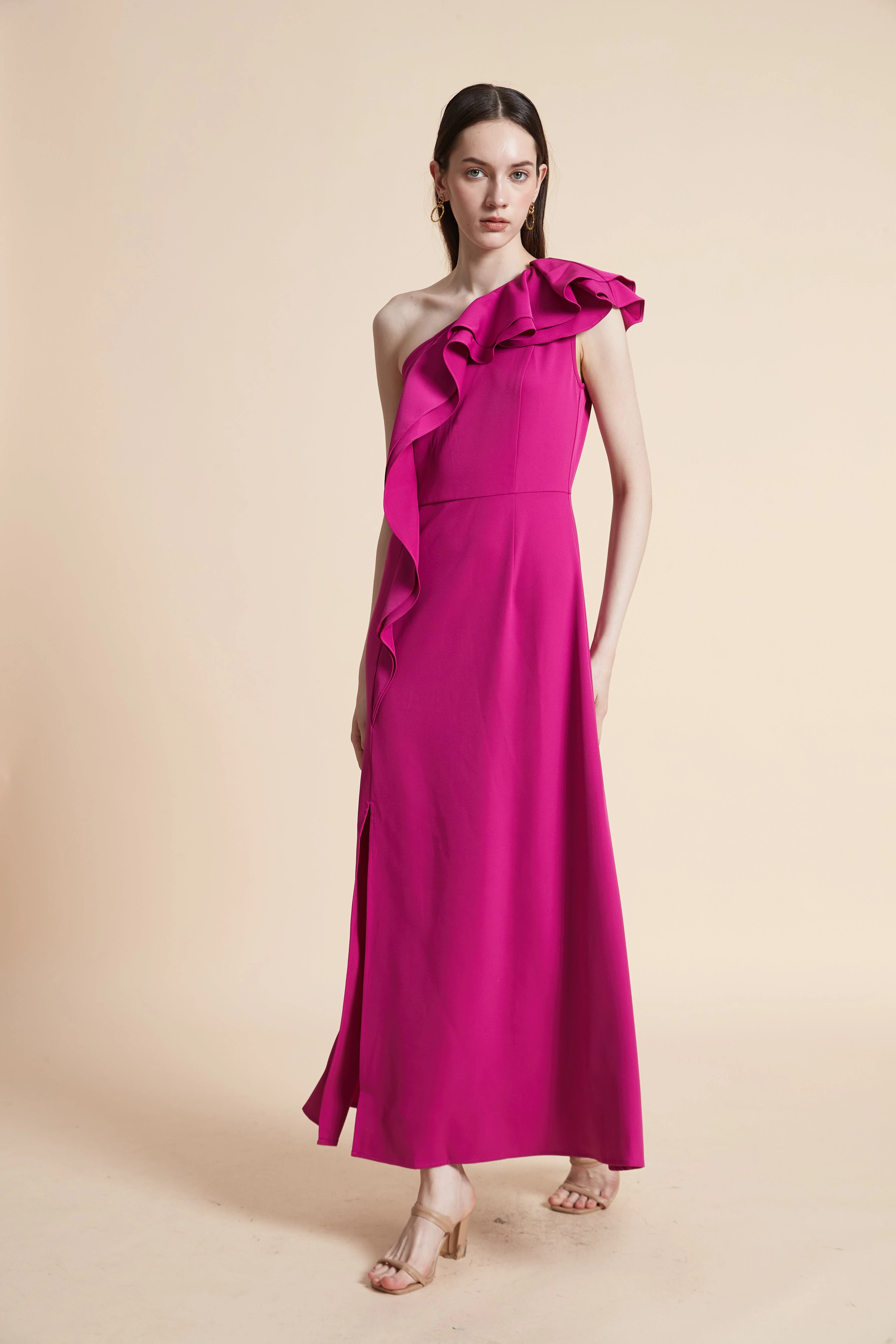 Off-Shoulder Ruffled Maxi Dress - Image 2