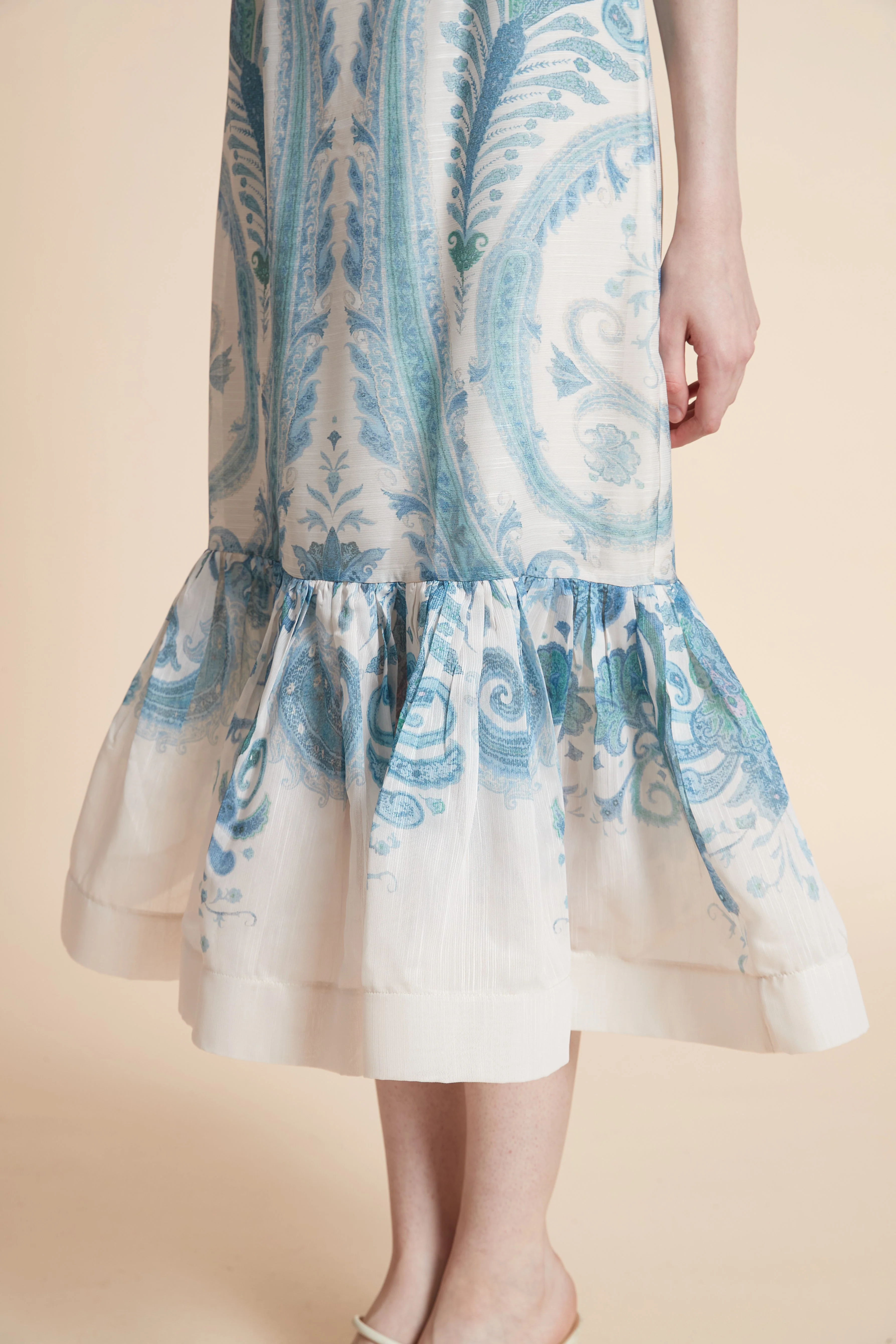 Short Sleeve Printed Midi Dress - Image 5