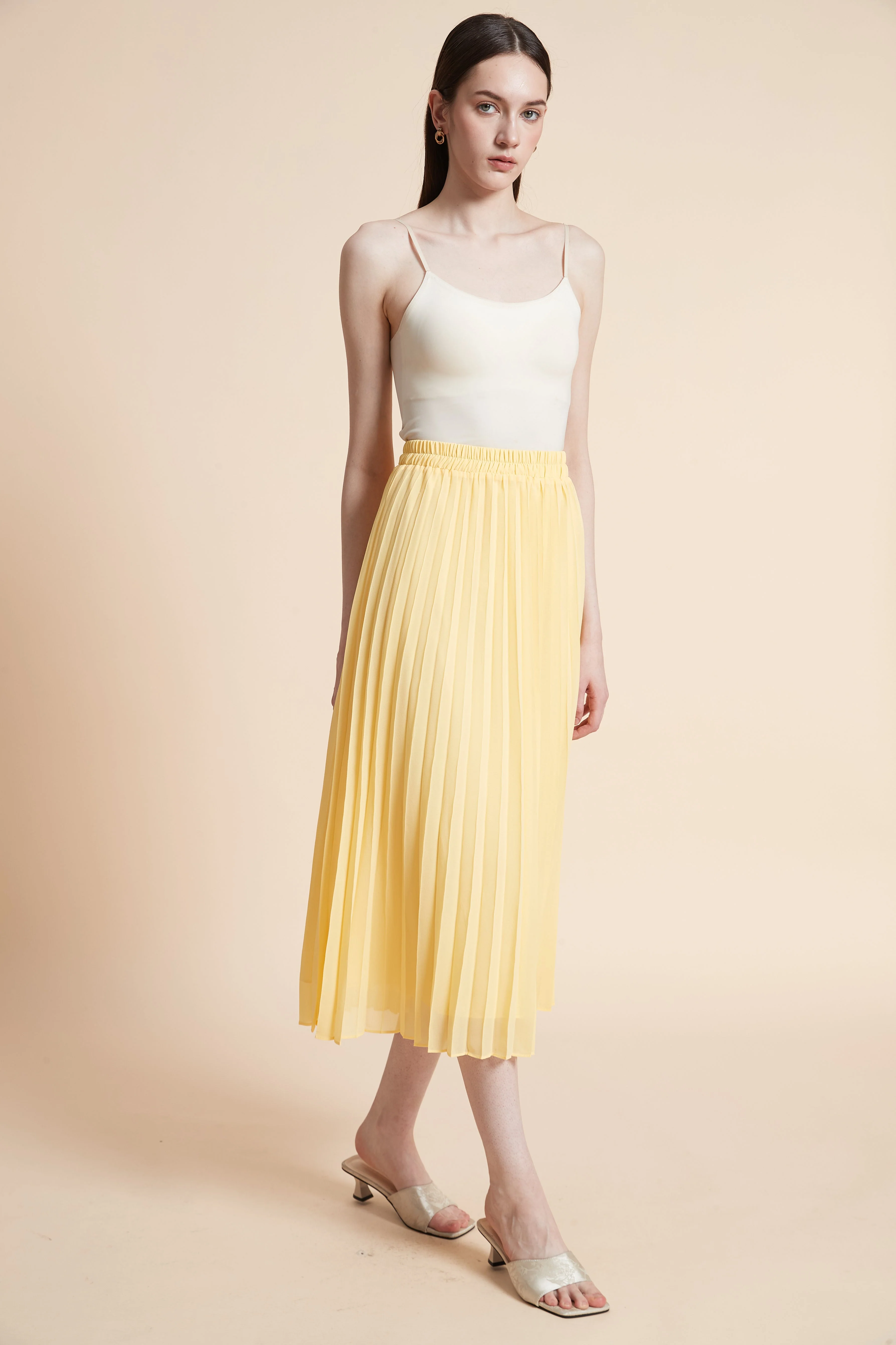 Pleated Midi Skirt - Image 2