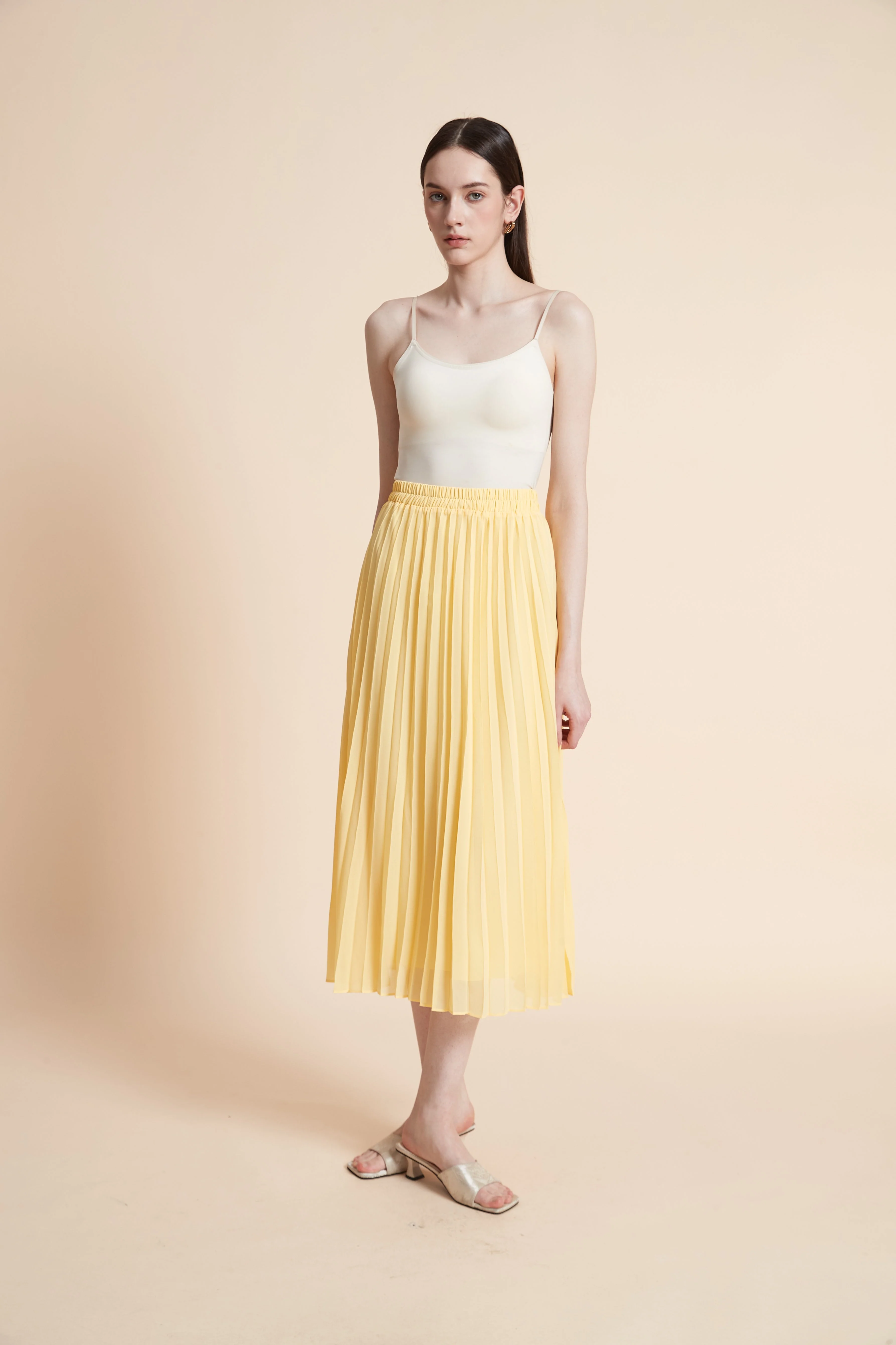 Pleated Midi Skirt - Image 3