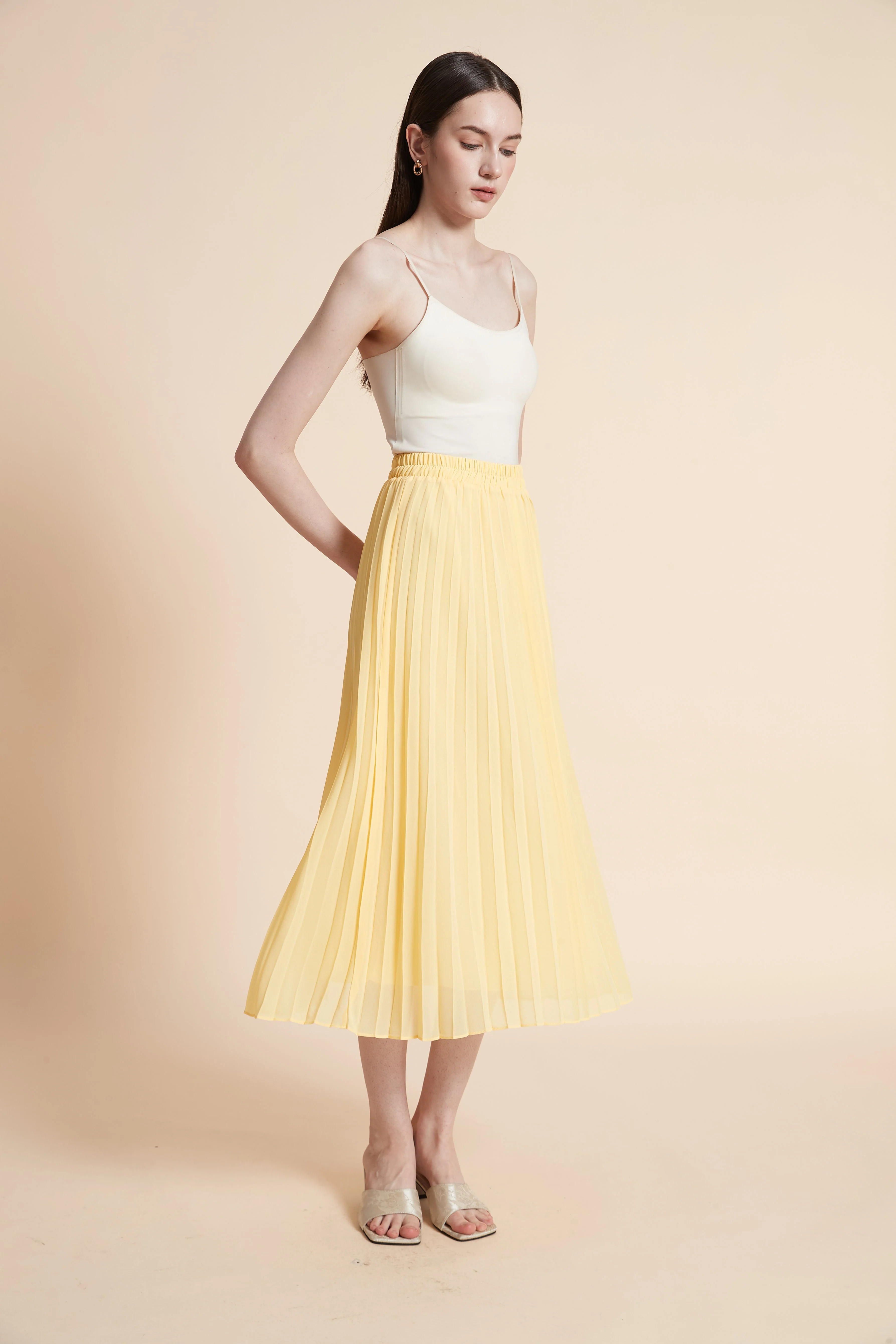 Pleated Midi Skirt - Image 4