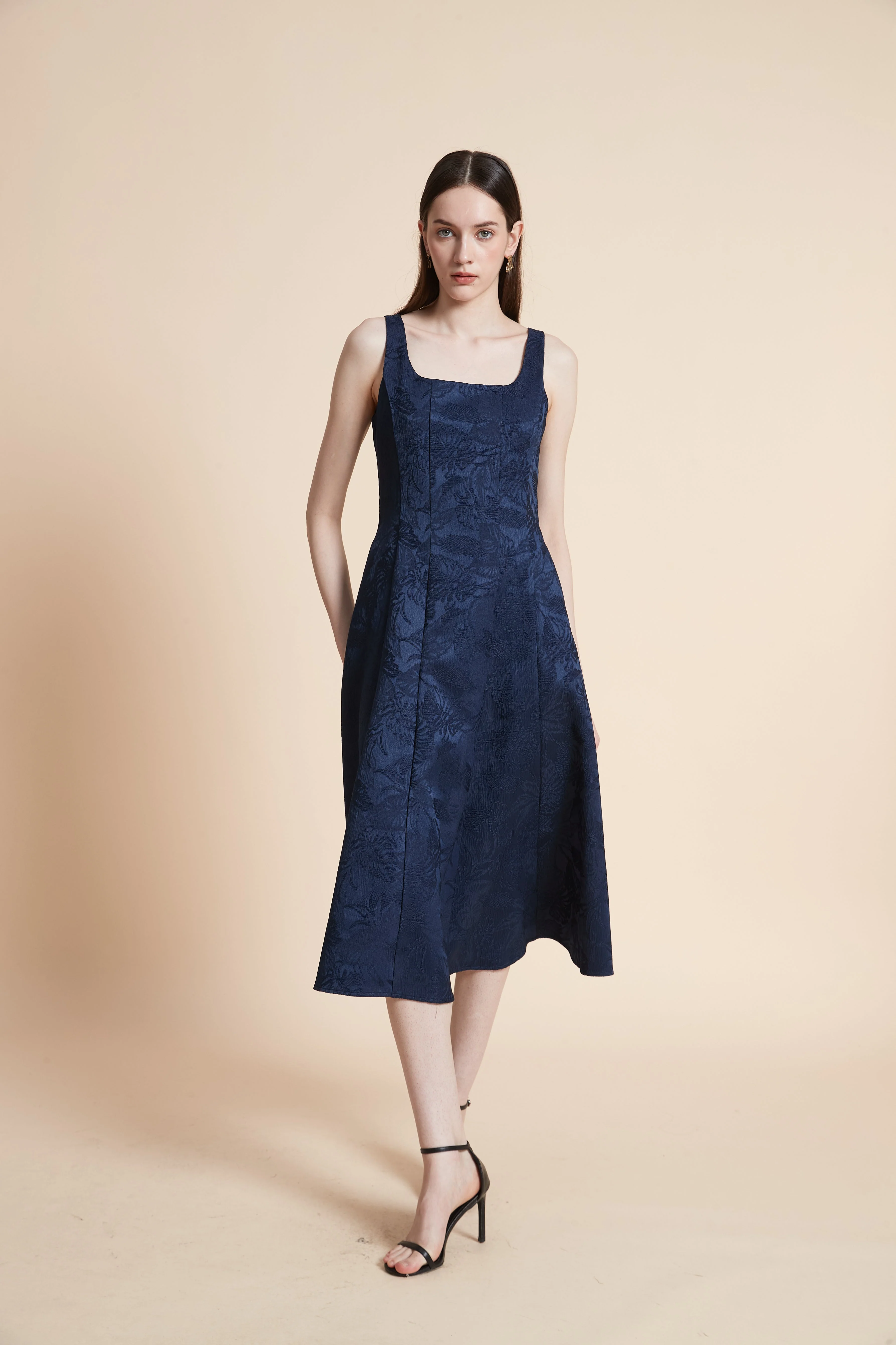Sleeveless Printed Midi Dress - Image 2