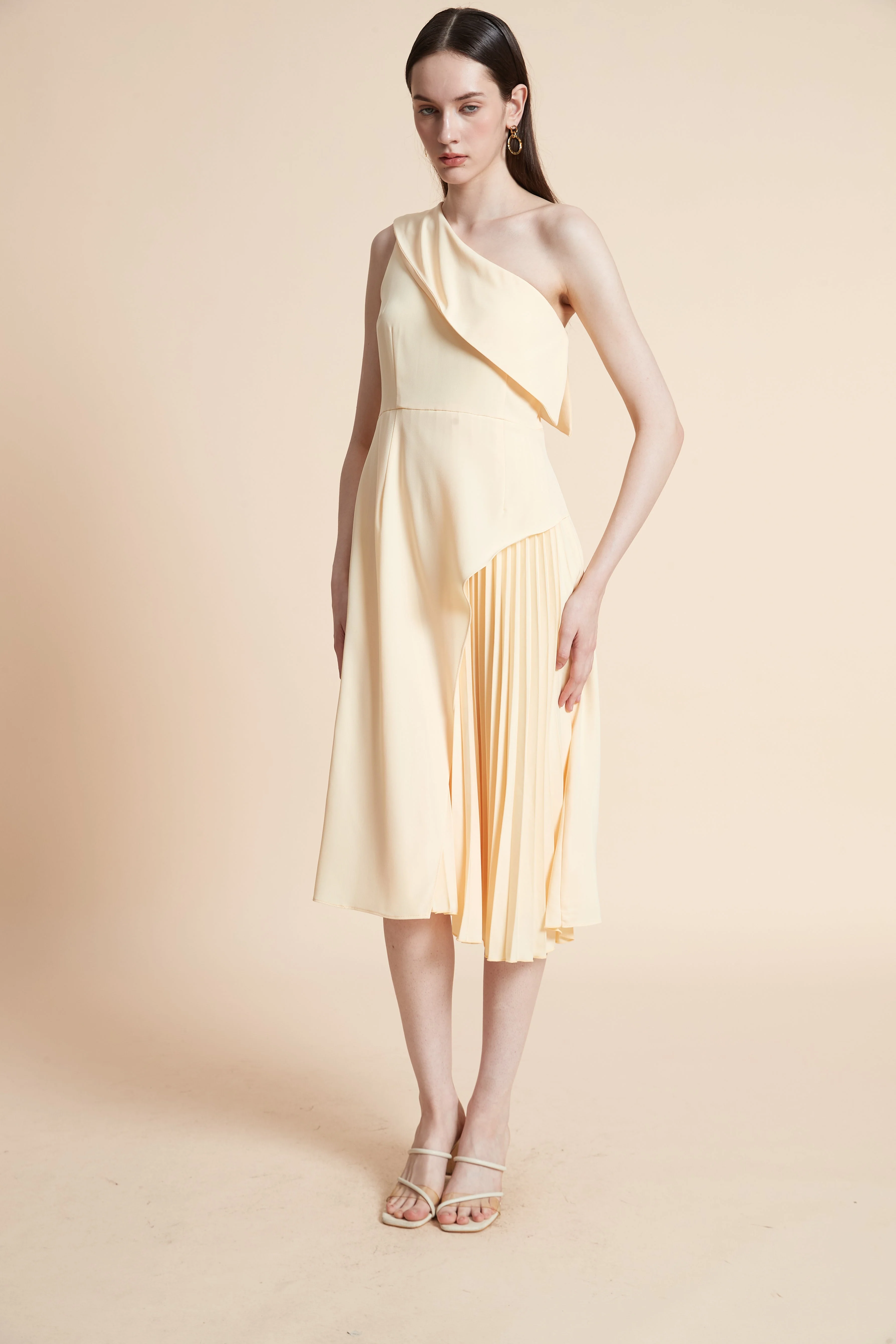 Off-Shoulder Sleeveless Midi Dress - Image 4