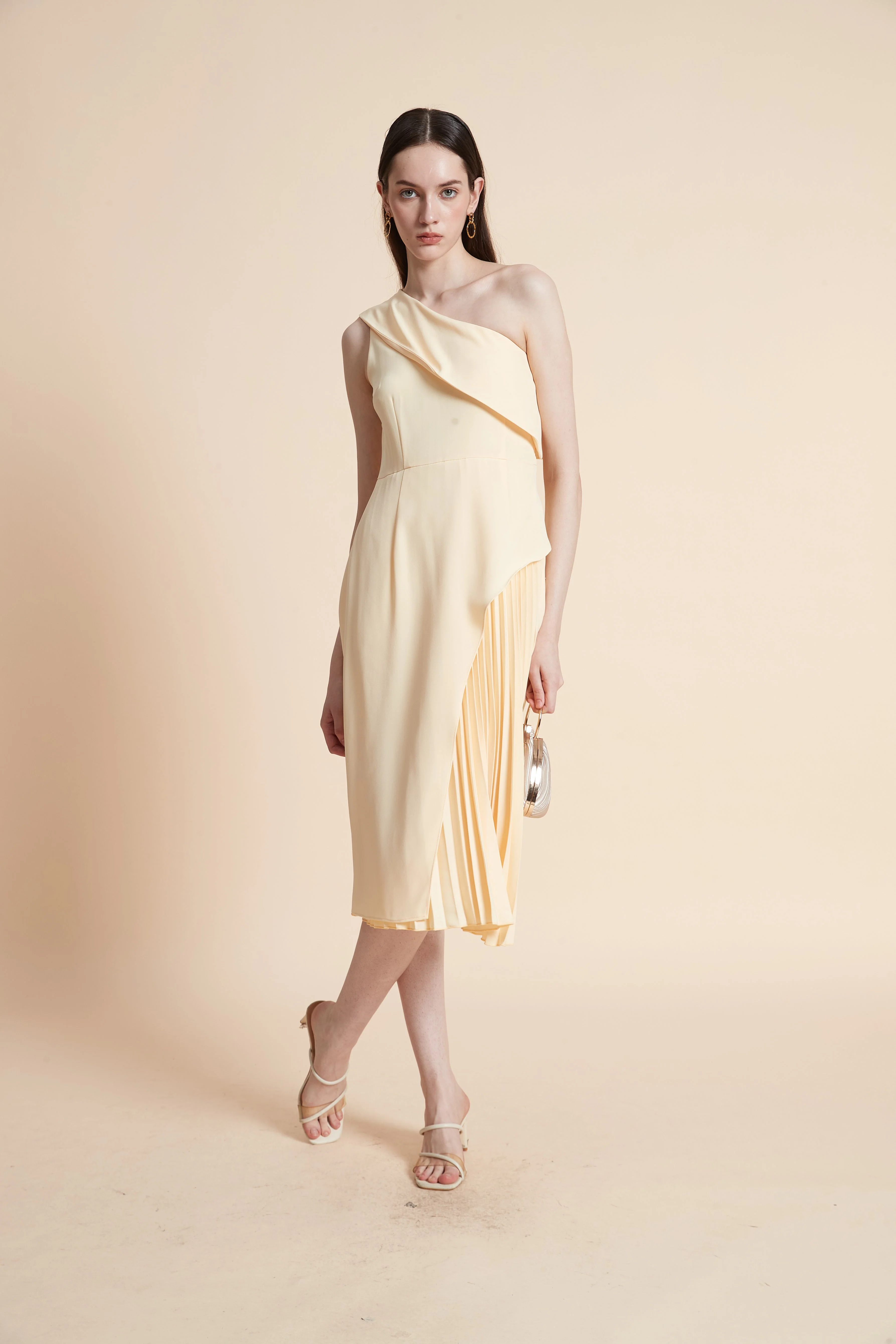 Off-Shoulder Sleeveless Midi Dress - Image 5