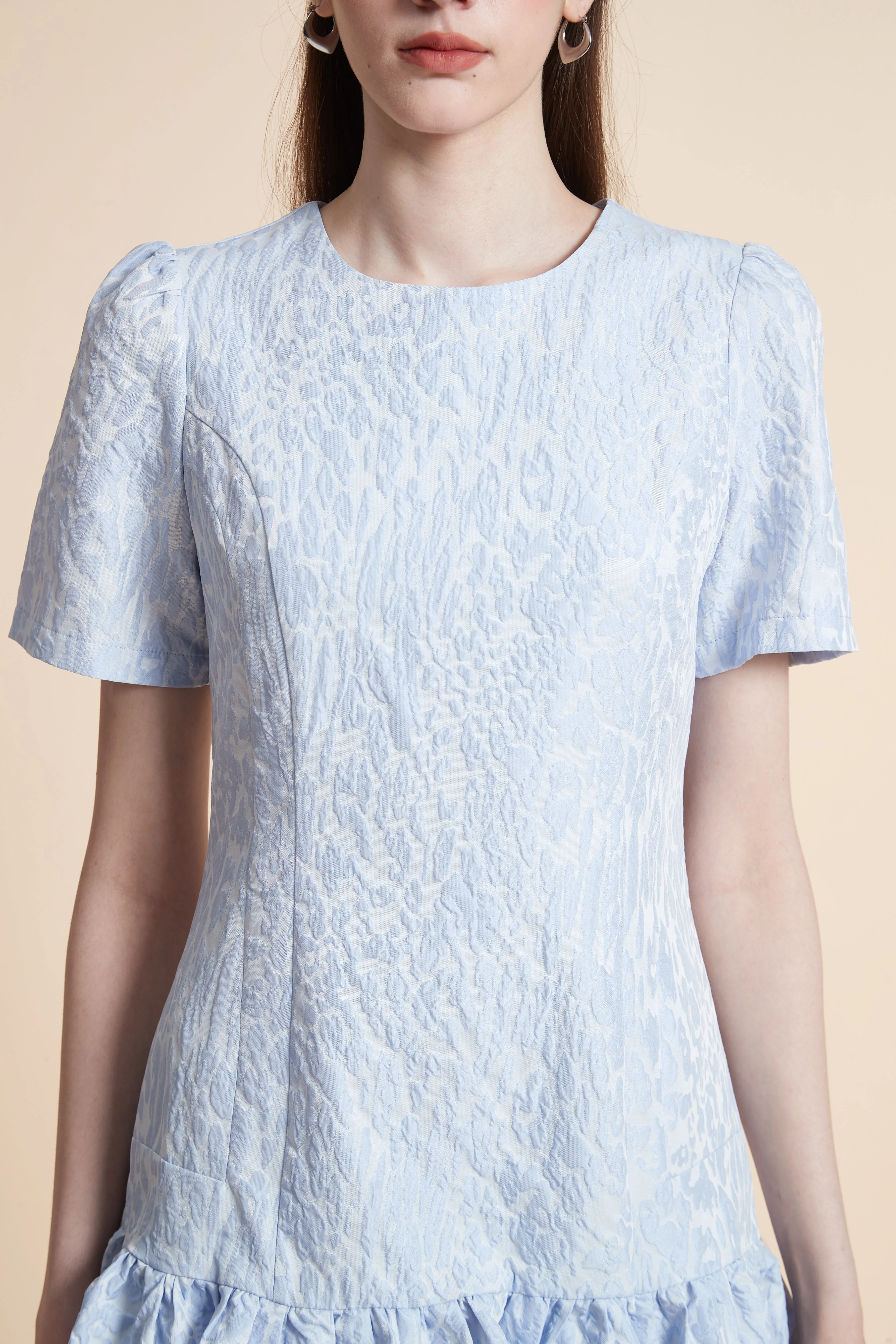 Knee-Length Embroidered Dress - Image 5