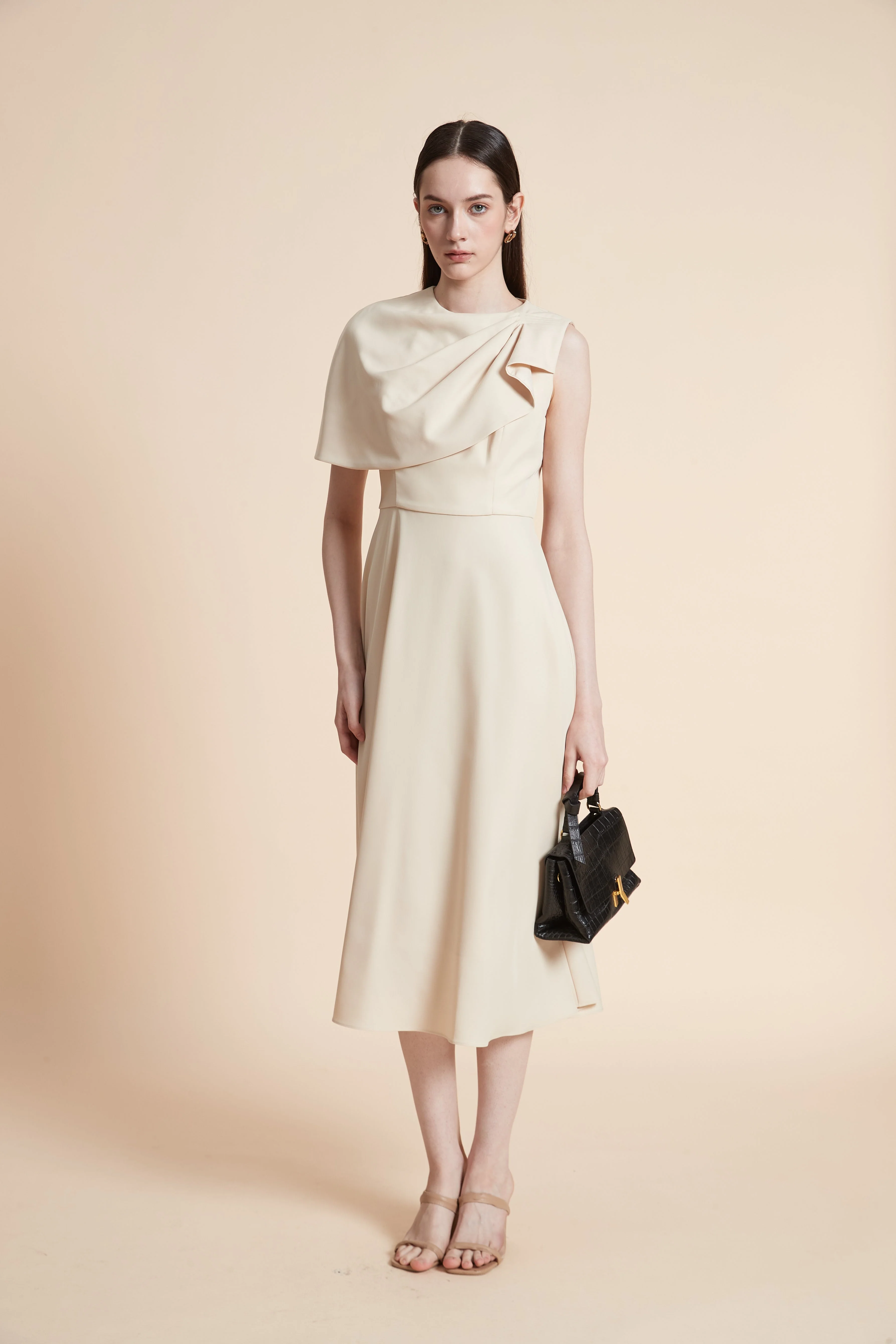 Simple Short Sleeve Midi Dress