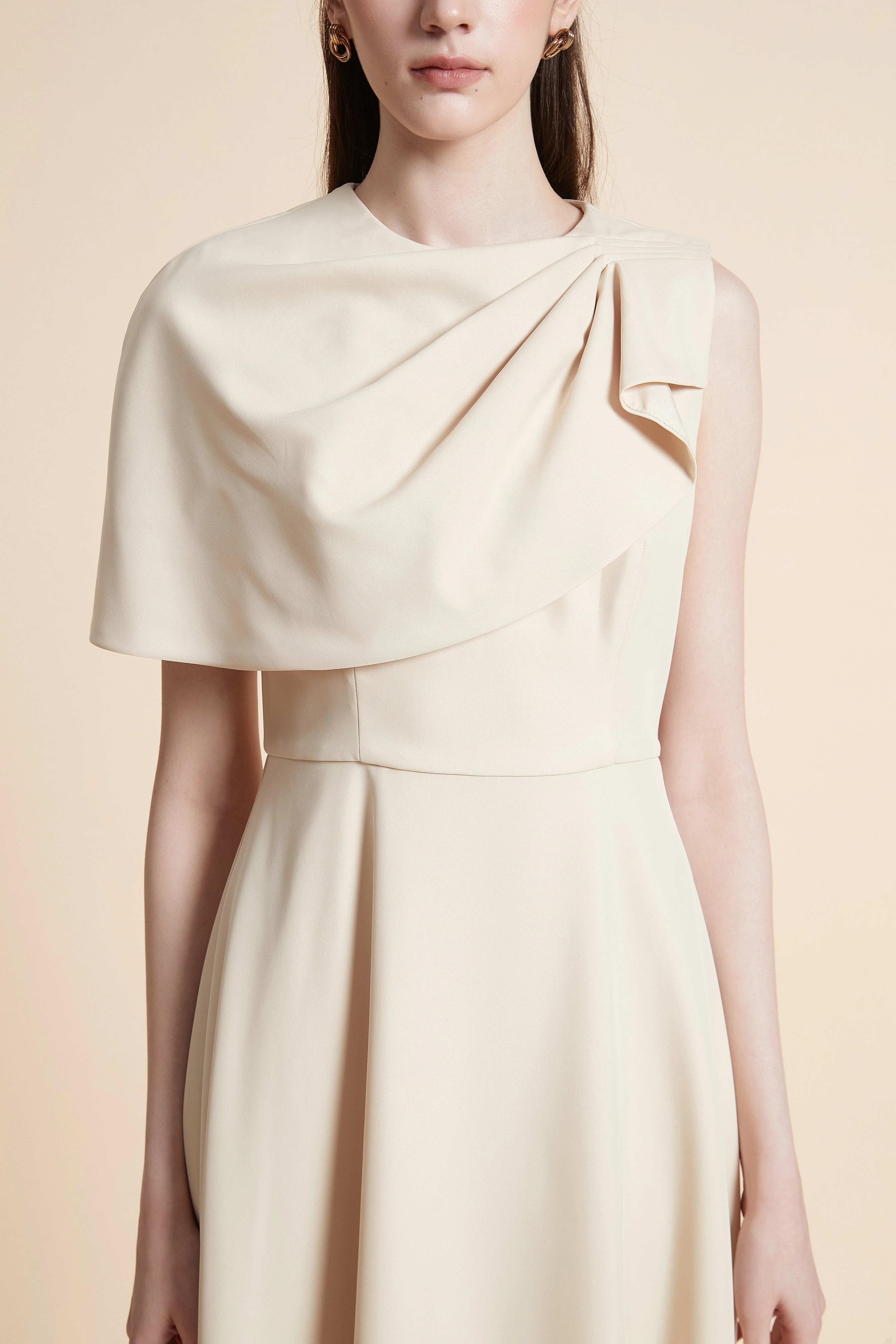 Simple Short Sleeve Midi Dress - Image 5