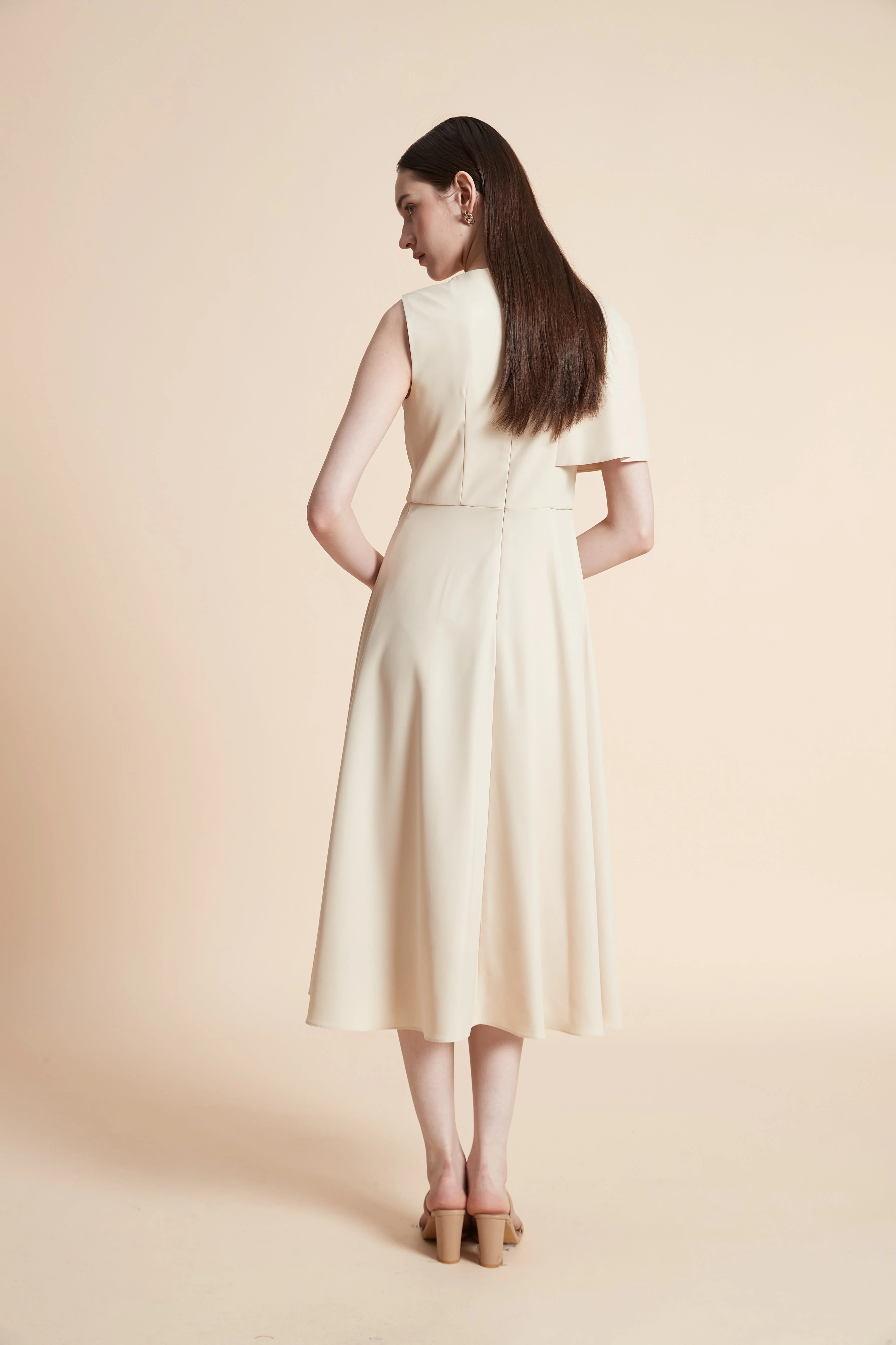 Simple Short Sleeve Midi Dress - Image 6
