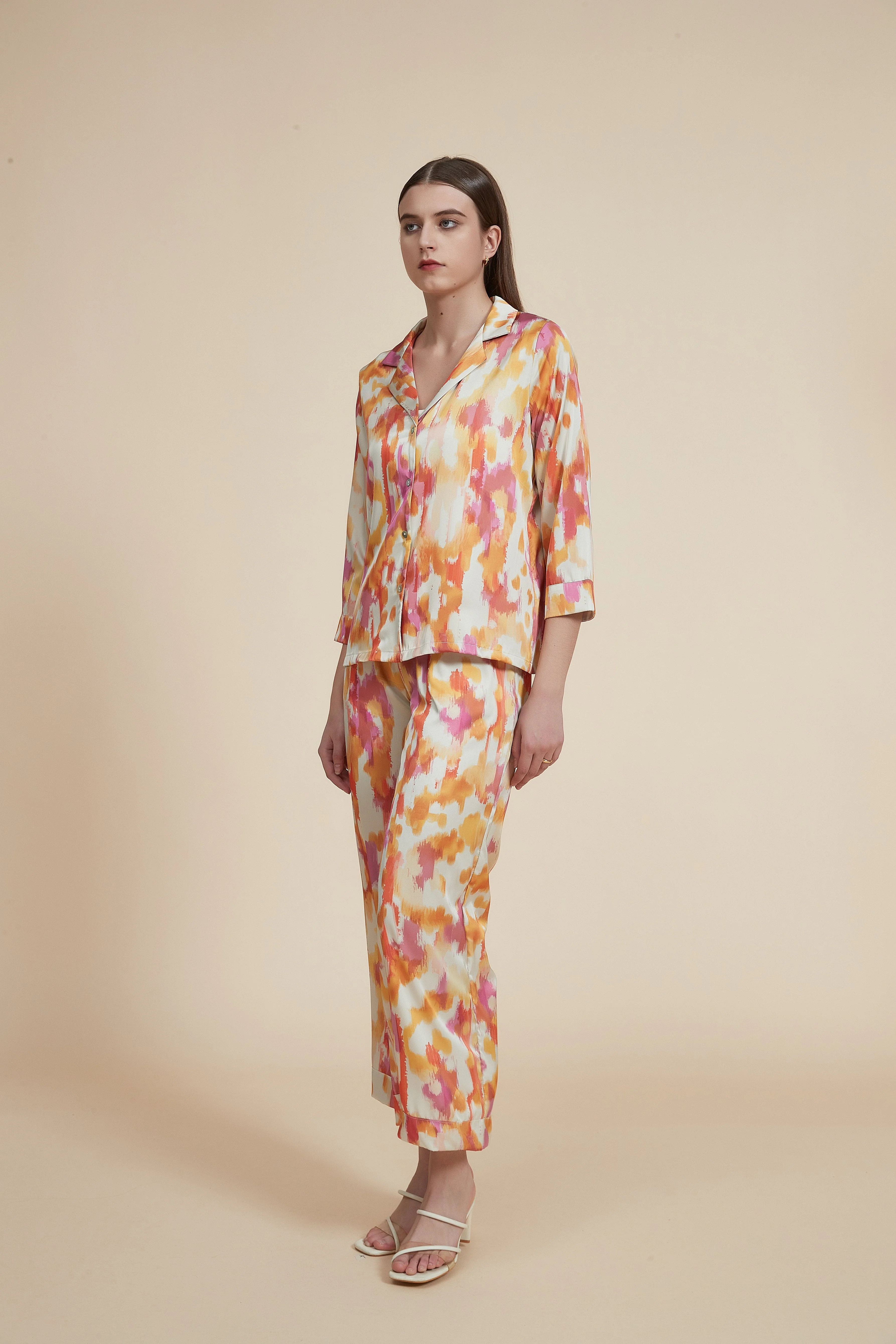 Printed 3/4-sleeve pajamas - Image 3