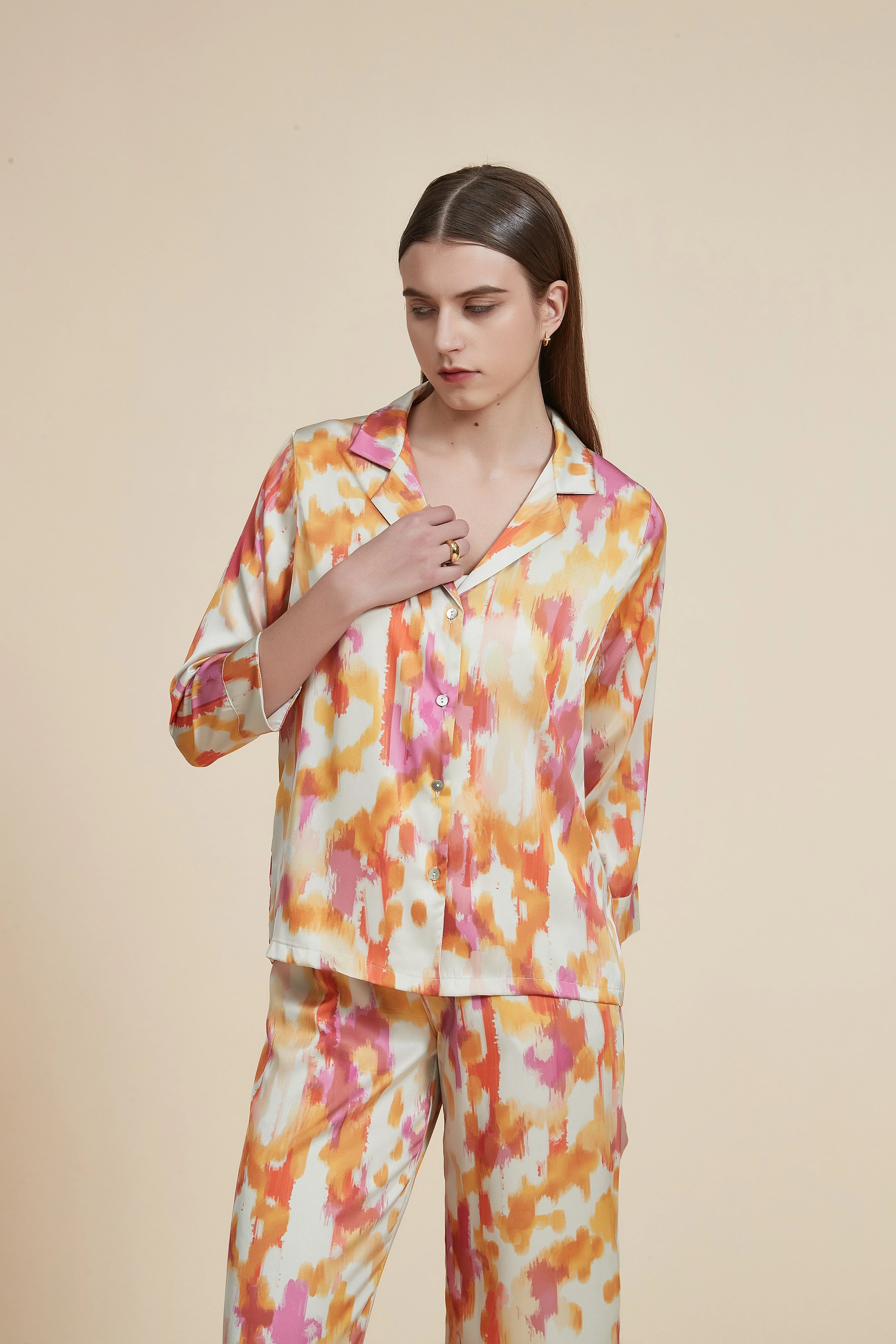 Printed 3/4-sleeve pajamas - Image 6