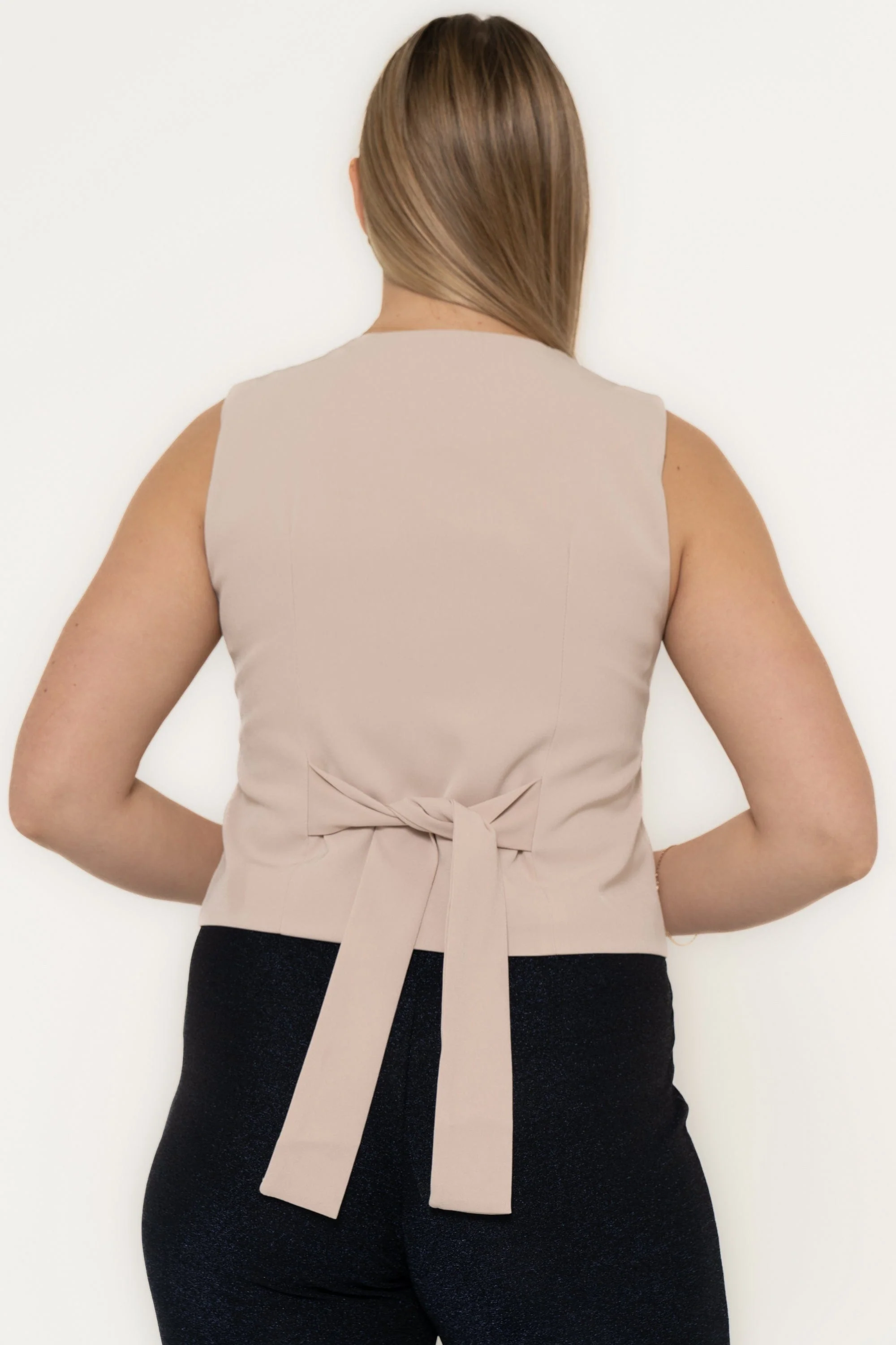 Plain Work Vest With Front Buttons - Image 4