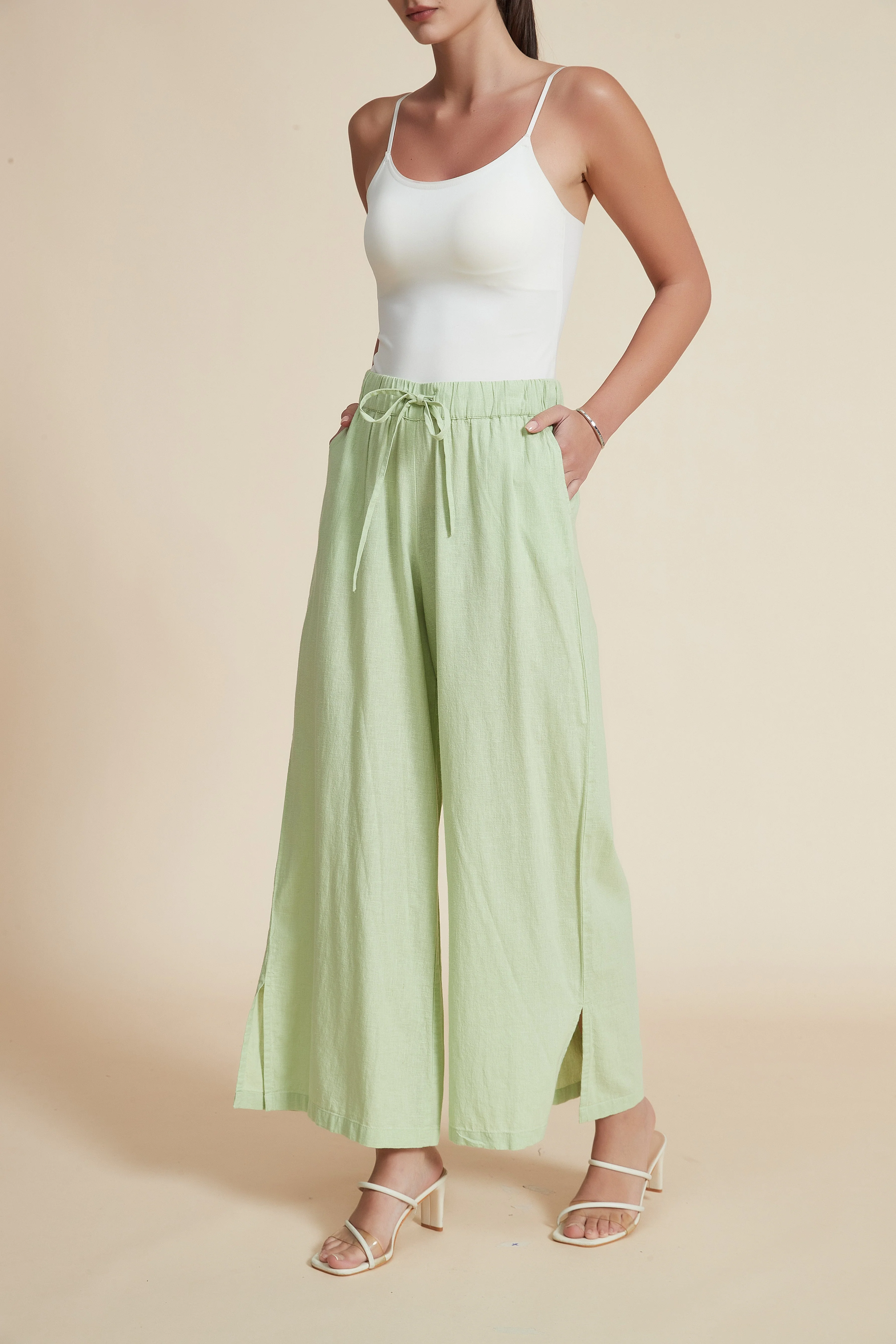 High-Waisted Long Pants