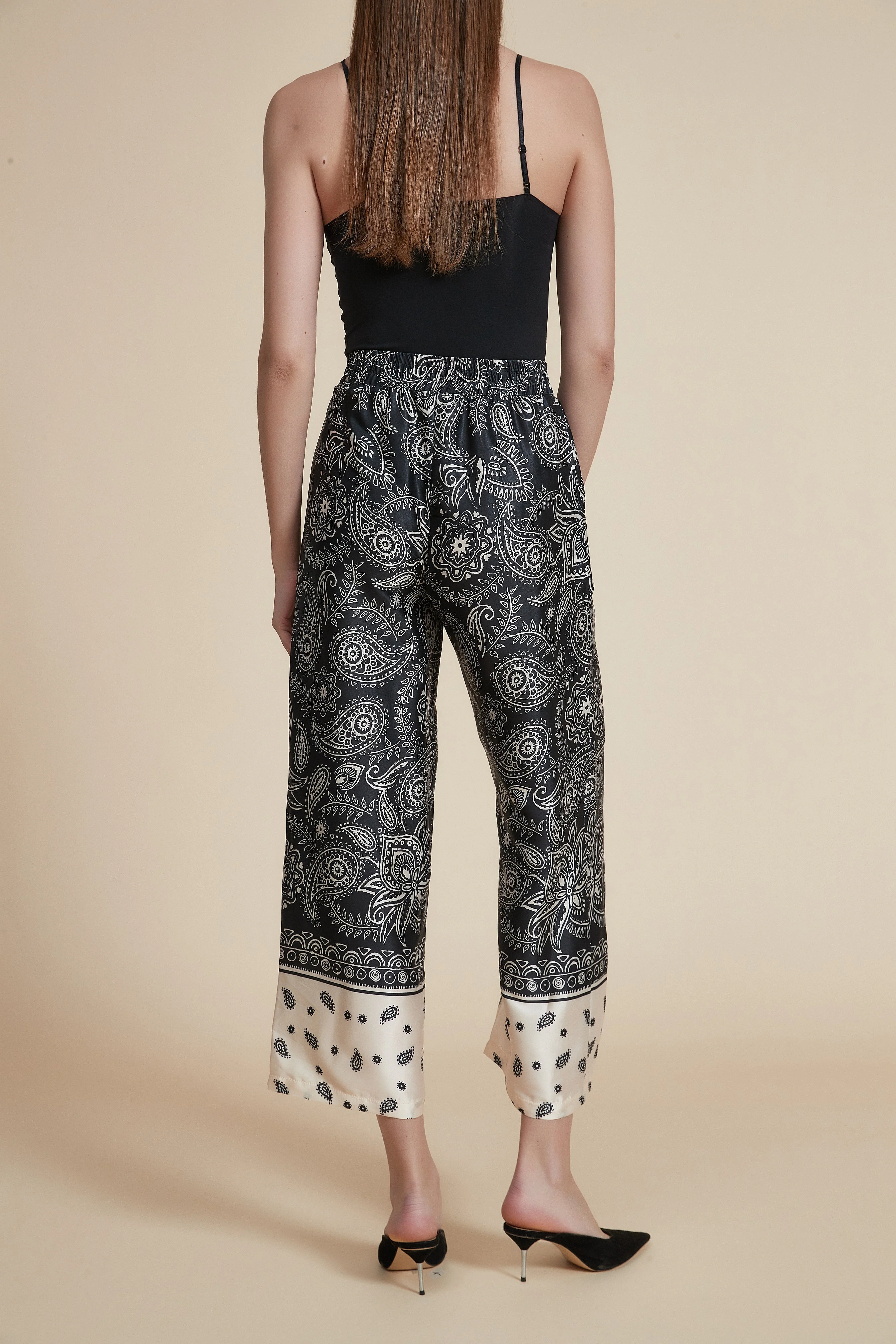Floral Wide-Leg Midi Pants - Image 6