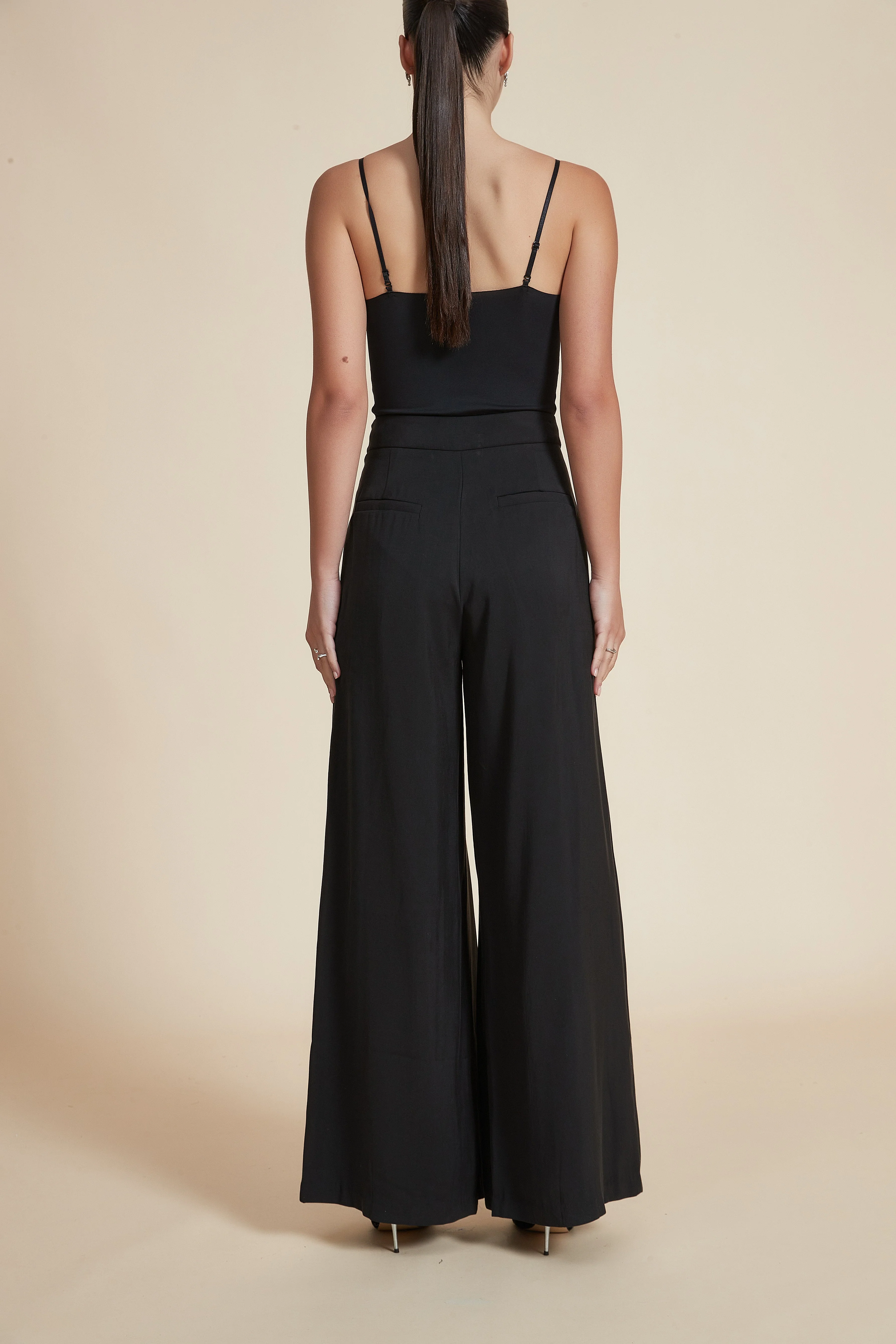 Plain Wide Long Pants - Image 3