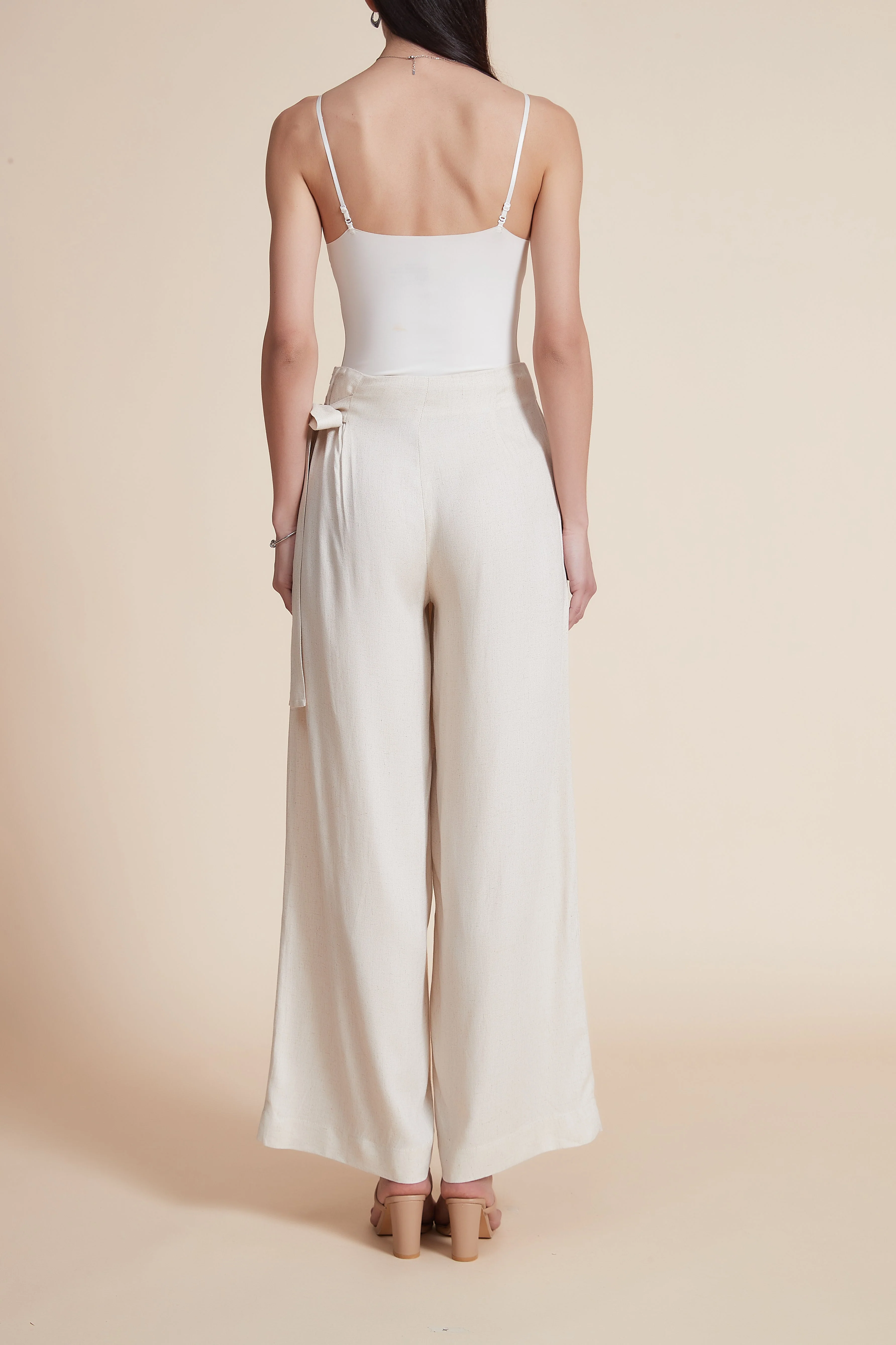 Wide-Leg Ruffled Long Pants - Image 6
