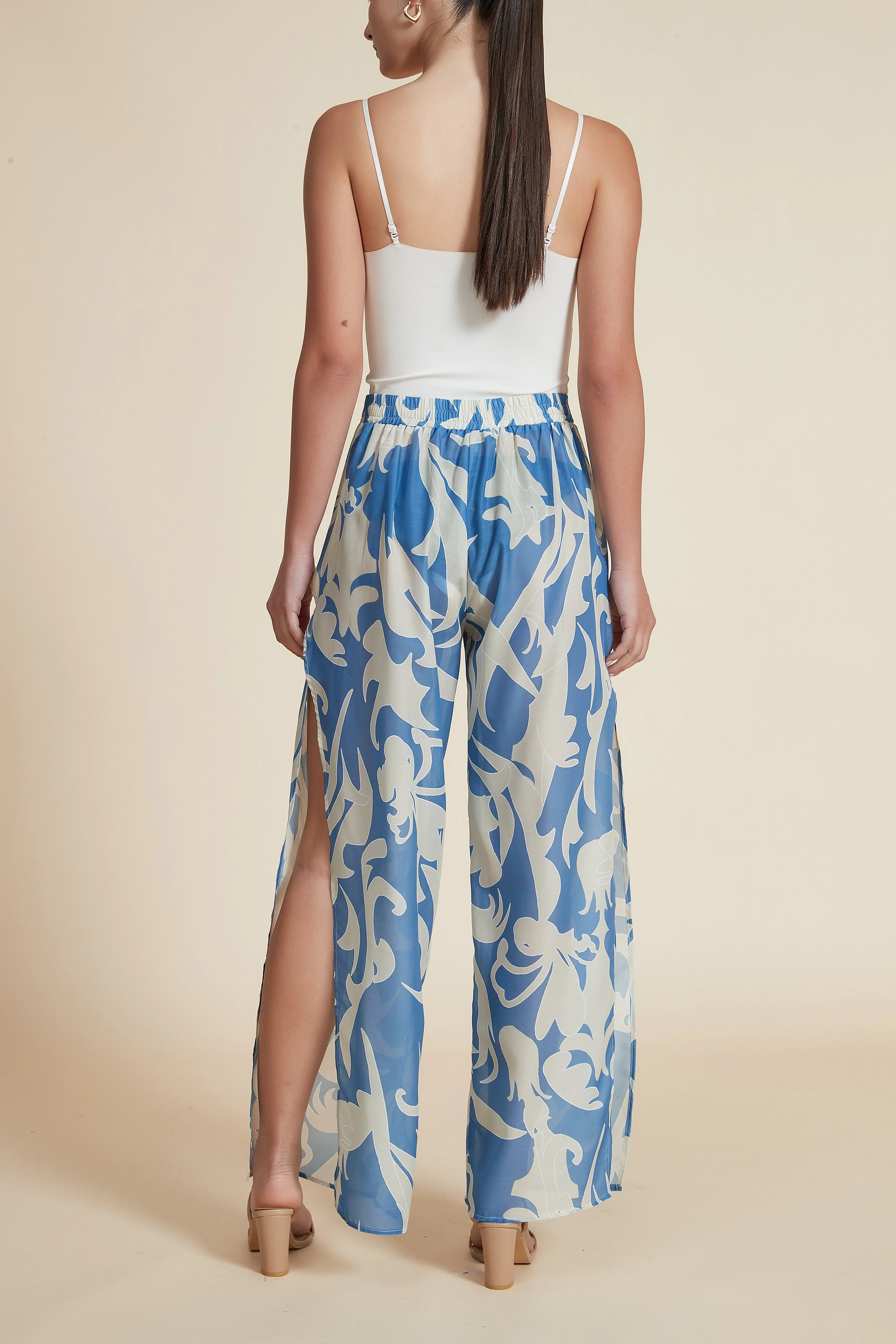 Wide Printed Long Pants - Image 3