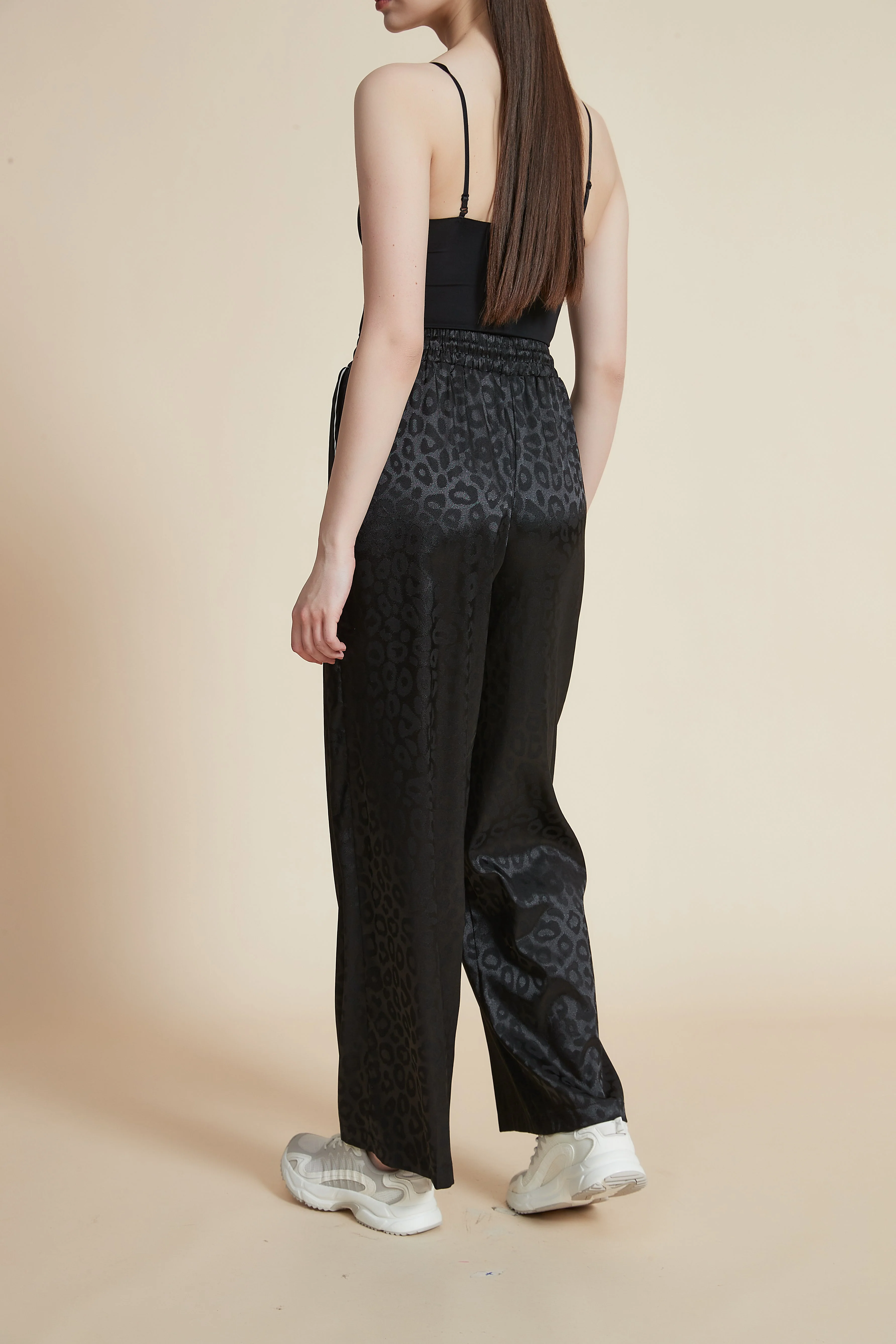 High-Waisted Polka Dot Trousers - Image 2