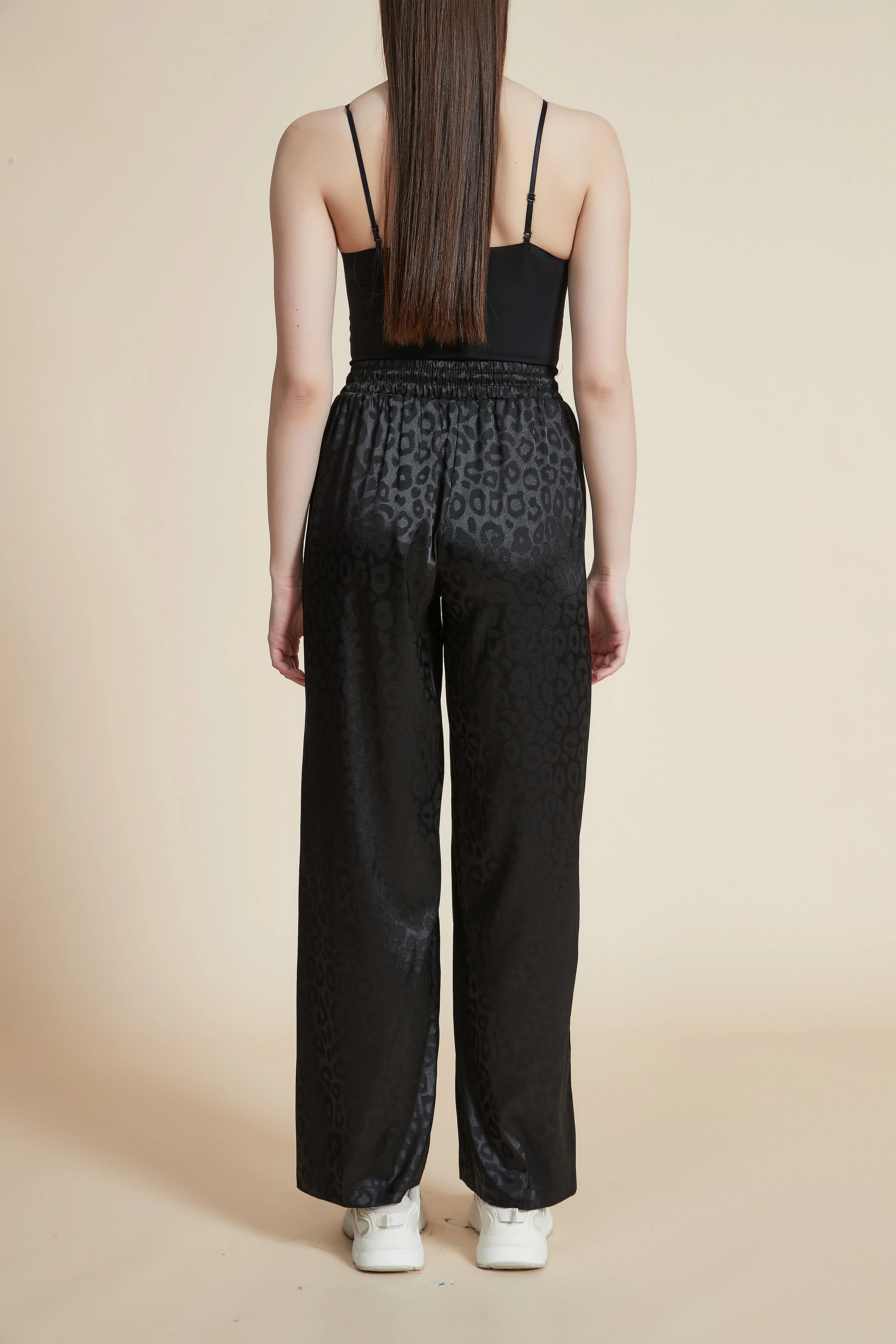 High-Waisted Polka Dot Trousers - Image 3