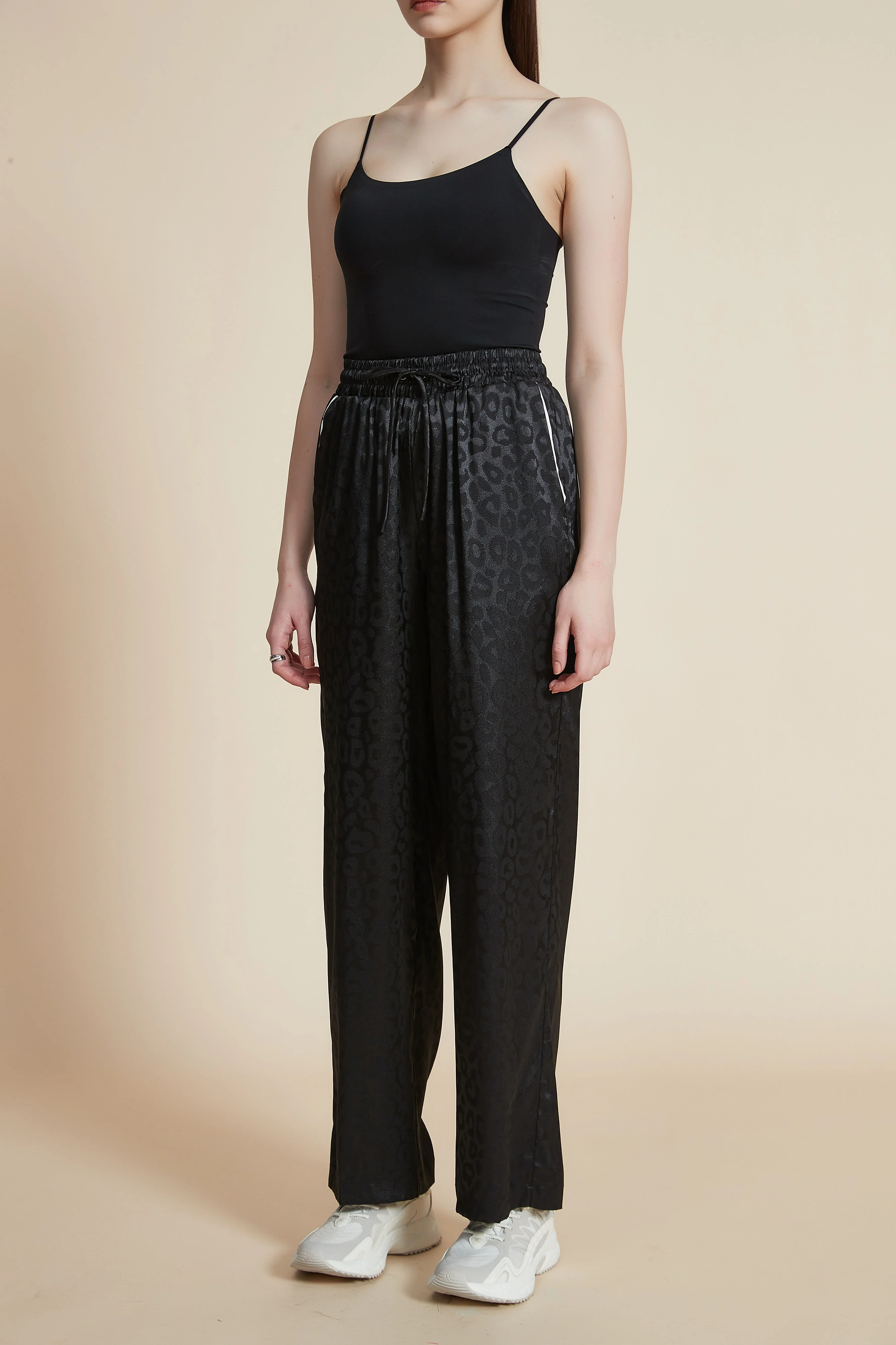 High-Waisted Polka Dot Trousers - Image 6