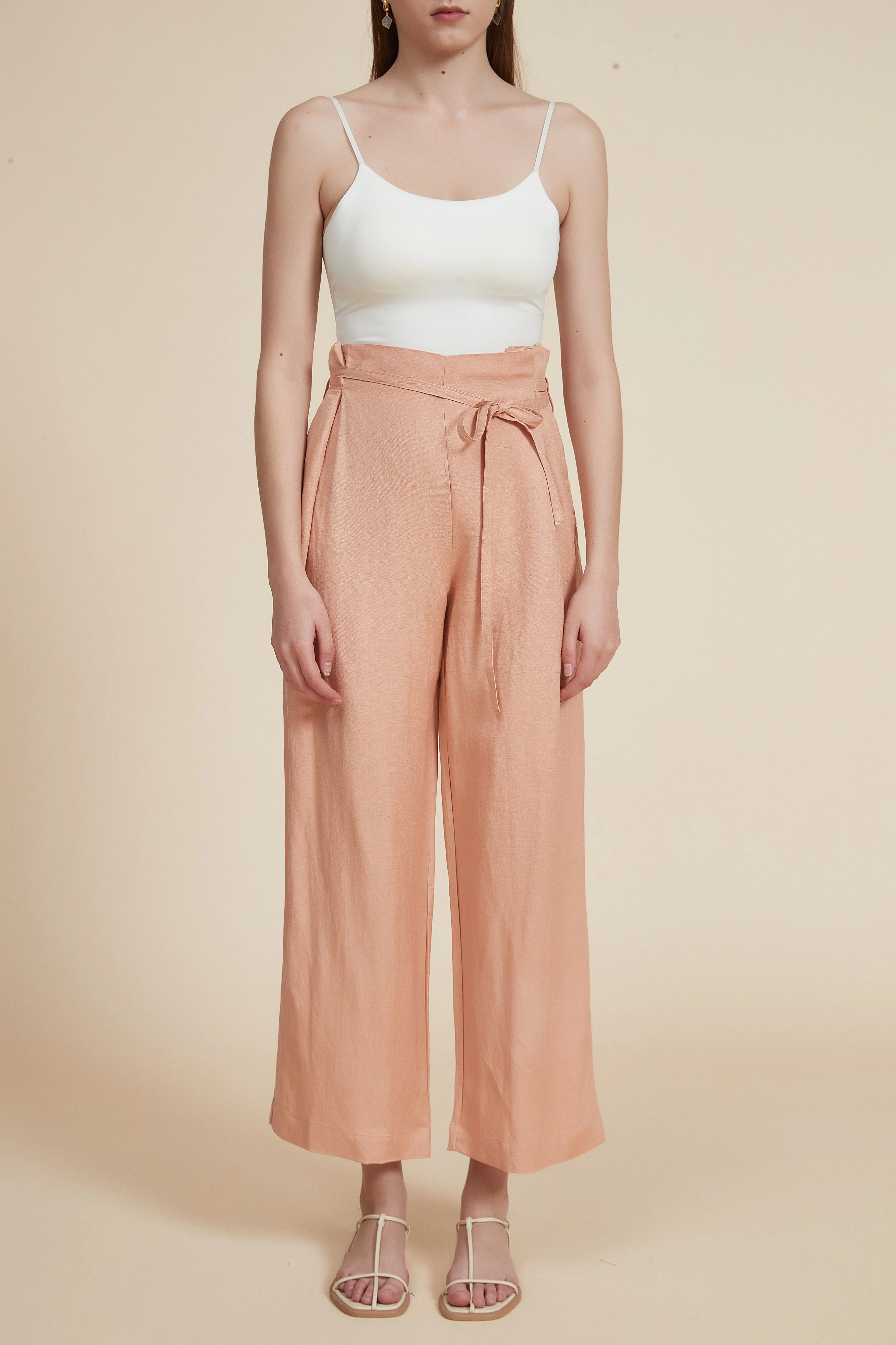 Loose-Fit Long Pants with Drawstring Waist - Image 2