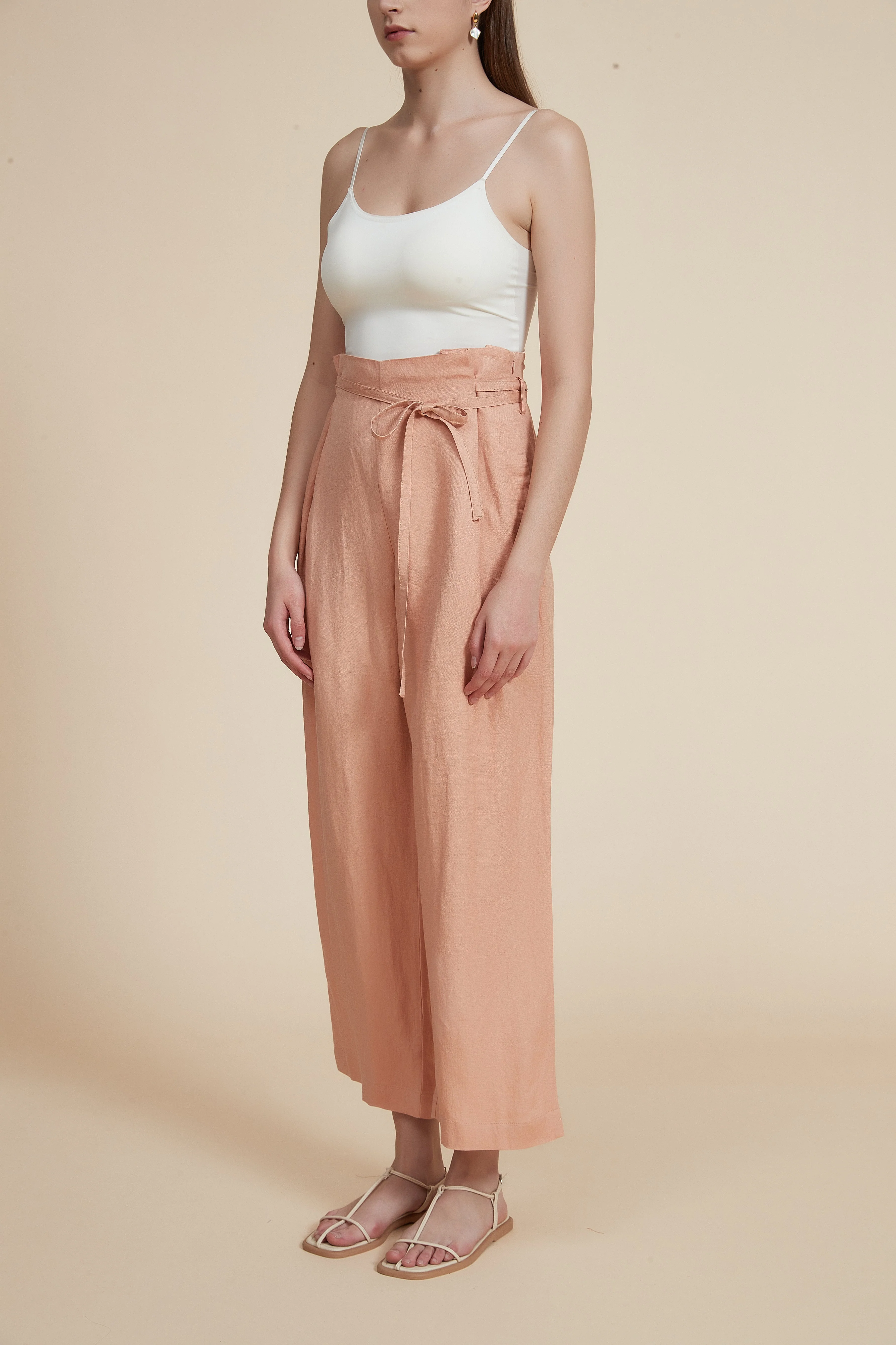 Loose-Fit Long Pants with Drawstring Waist - Image 5