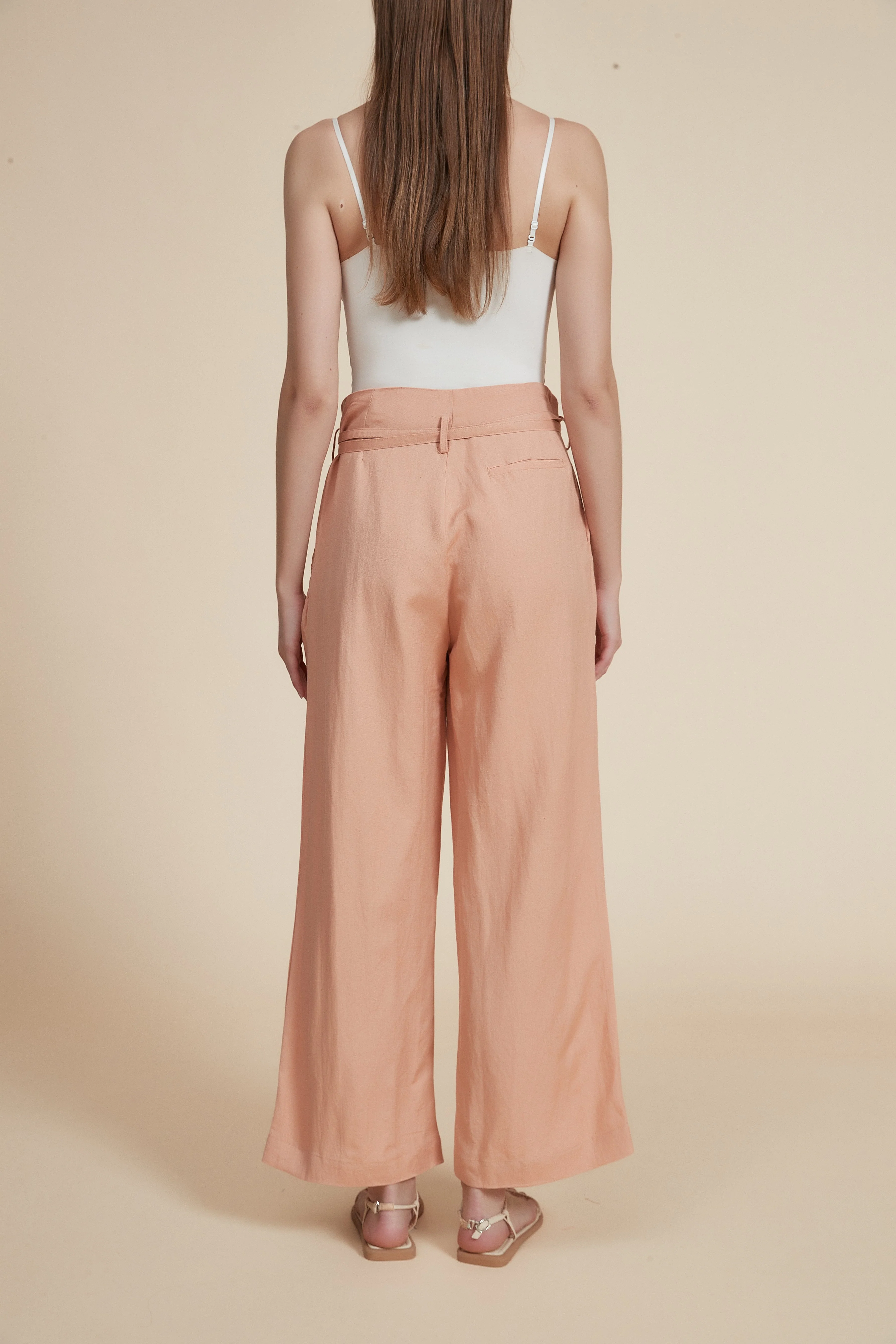 Loose-Fit Long Pants with Drawstring Waist - Image 6
