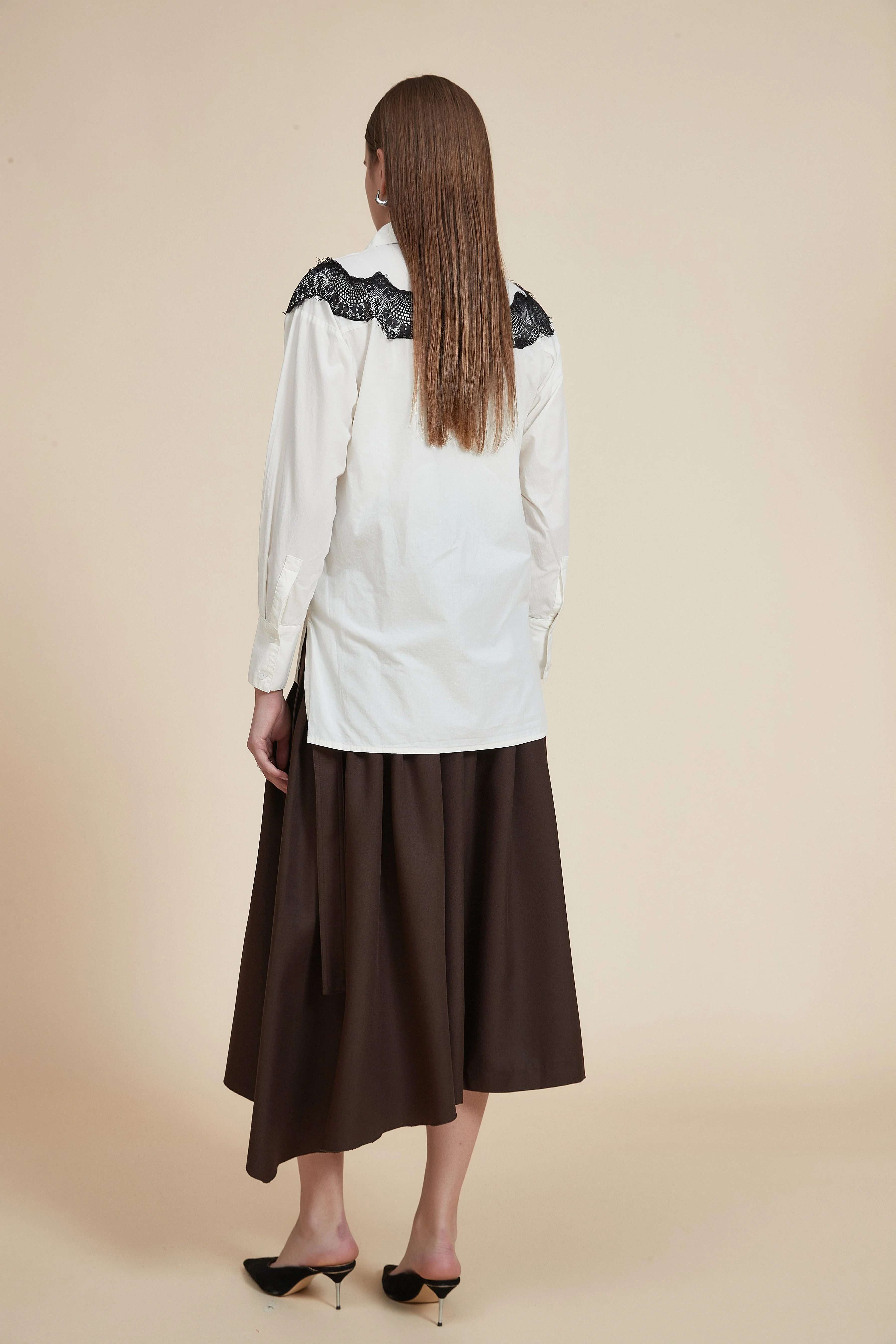 Long-sleeve lace blouse - Image 4